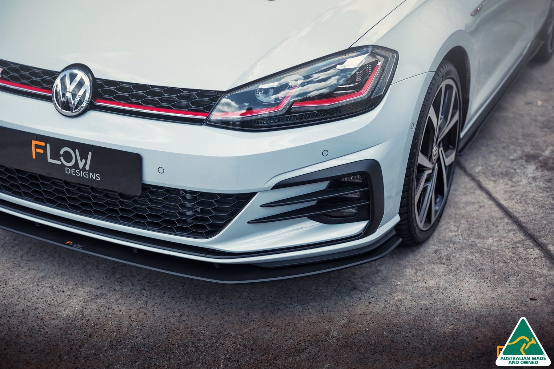 VW MK7.5 Golf GTI Front Splitter & Aerospacers - MODE Auto Concepts