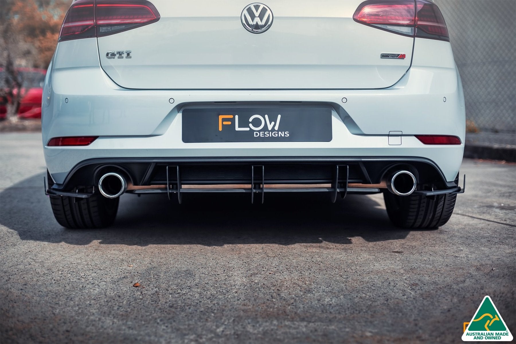 VW MK7.5 Golf GTI Flow-Lock Rear Diffuser - MODE Auto Concepts