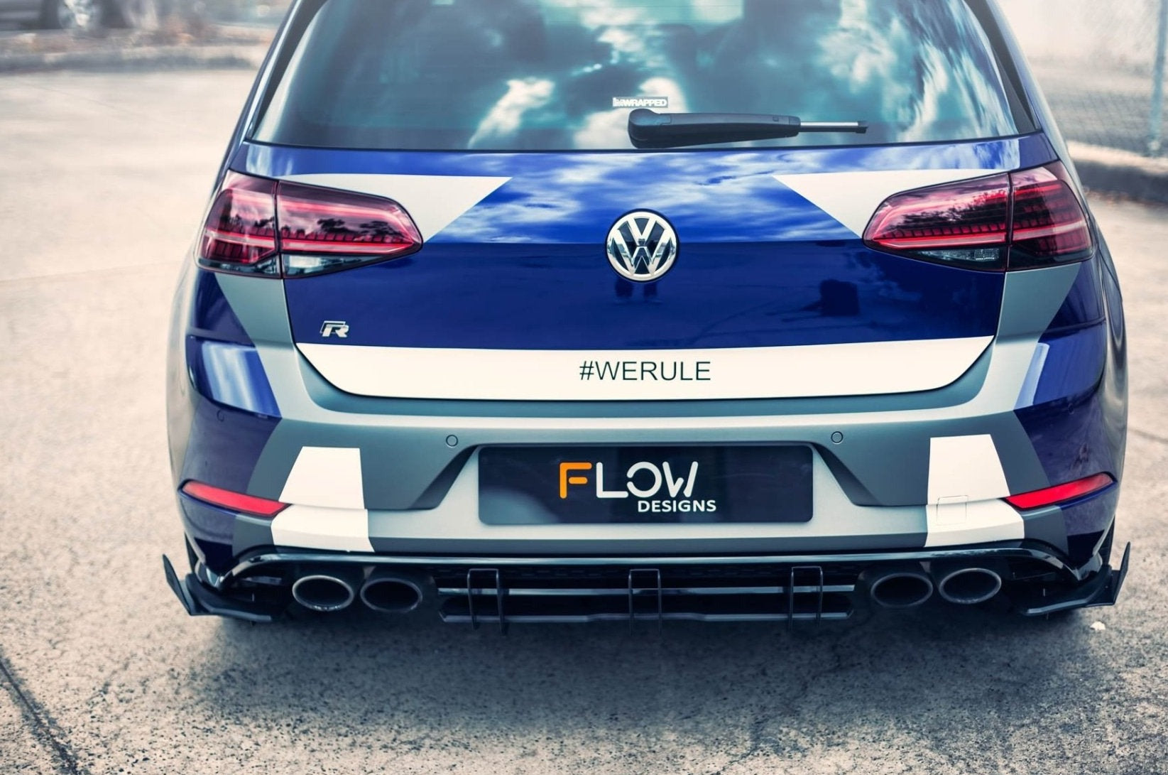 MK7.5 Golf R Flow-Lock Rear Diffuser - MODE Auto Concepts