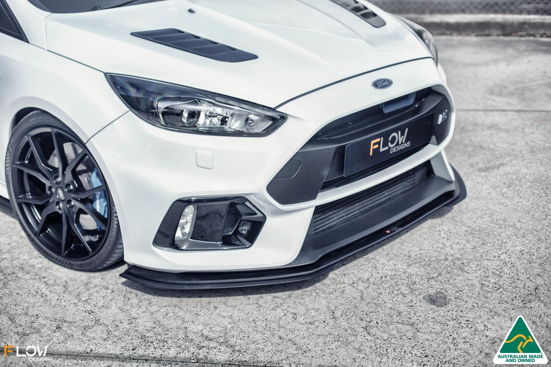 MK3 Focus RS Front Splitter (3 Piece) & Bumper Reinforcement Bracket - MODE Auto Concepts