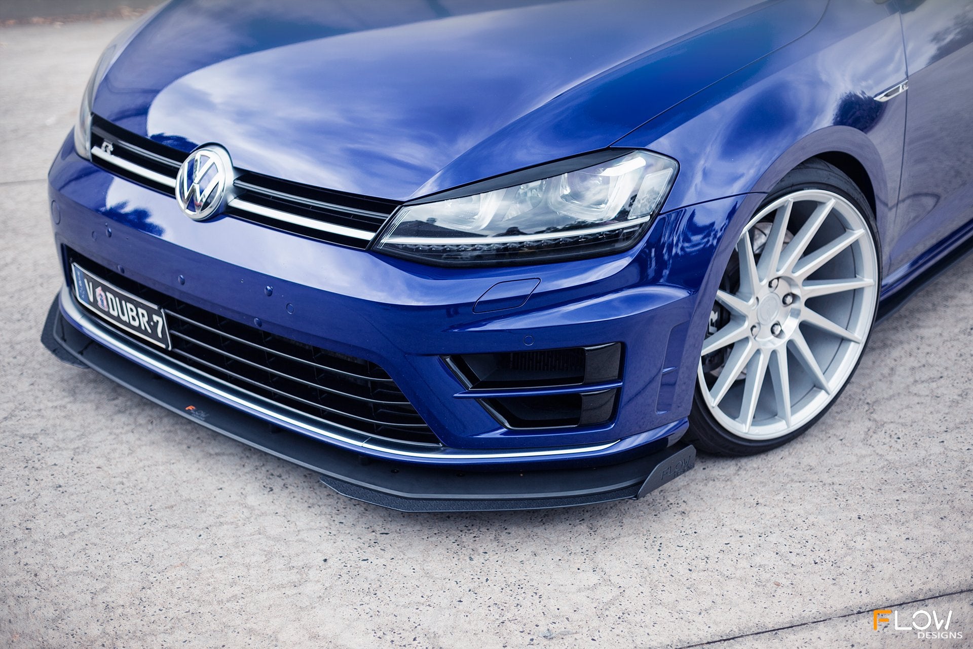 MK7 Golf R Front Lip Splitter V3 & Front Crossbar Mounts - MODE Auto Concepts