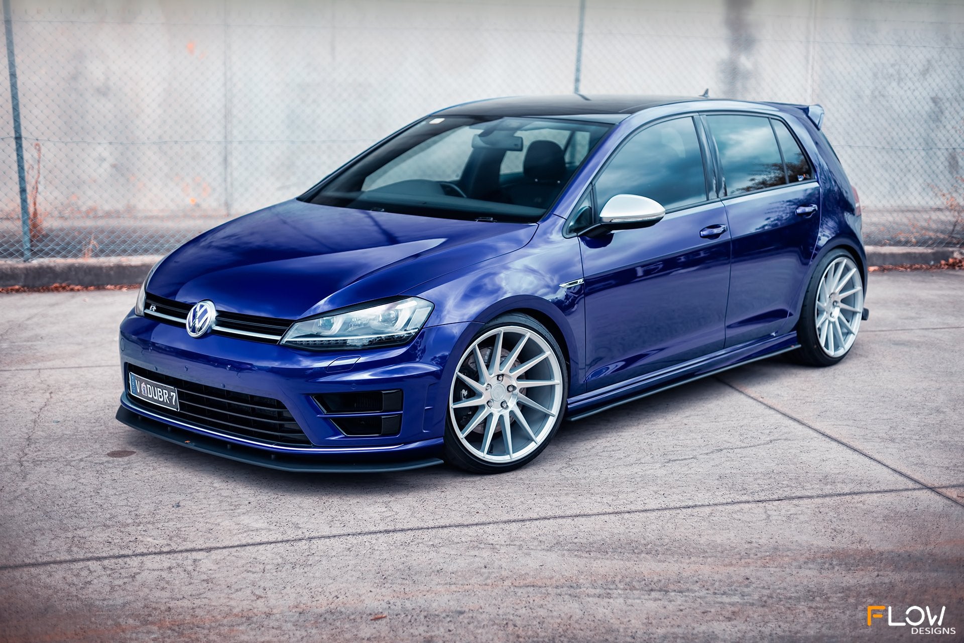 MK7 Golf R Front Lip Splitter V3 & Front Crossbar Mounts - MODE Auto Concepts