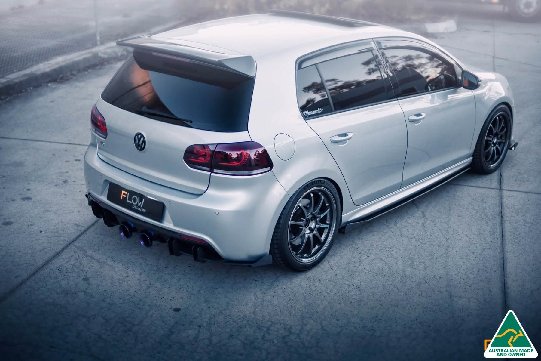 VW MK6 Golf R Flow-Lock Rear Diffuser - MODE Auto Concepts