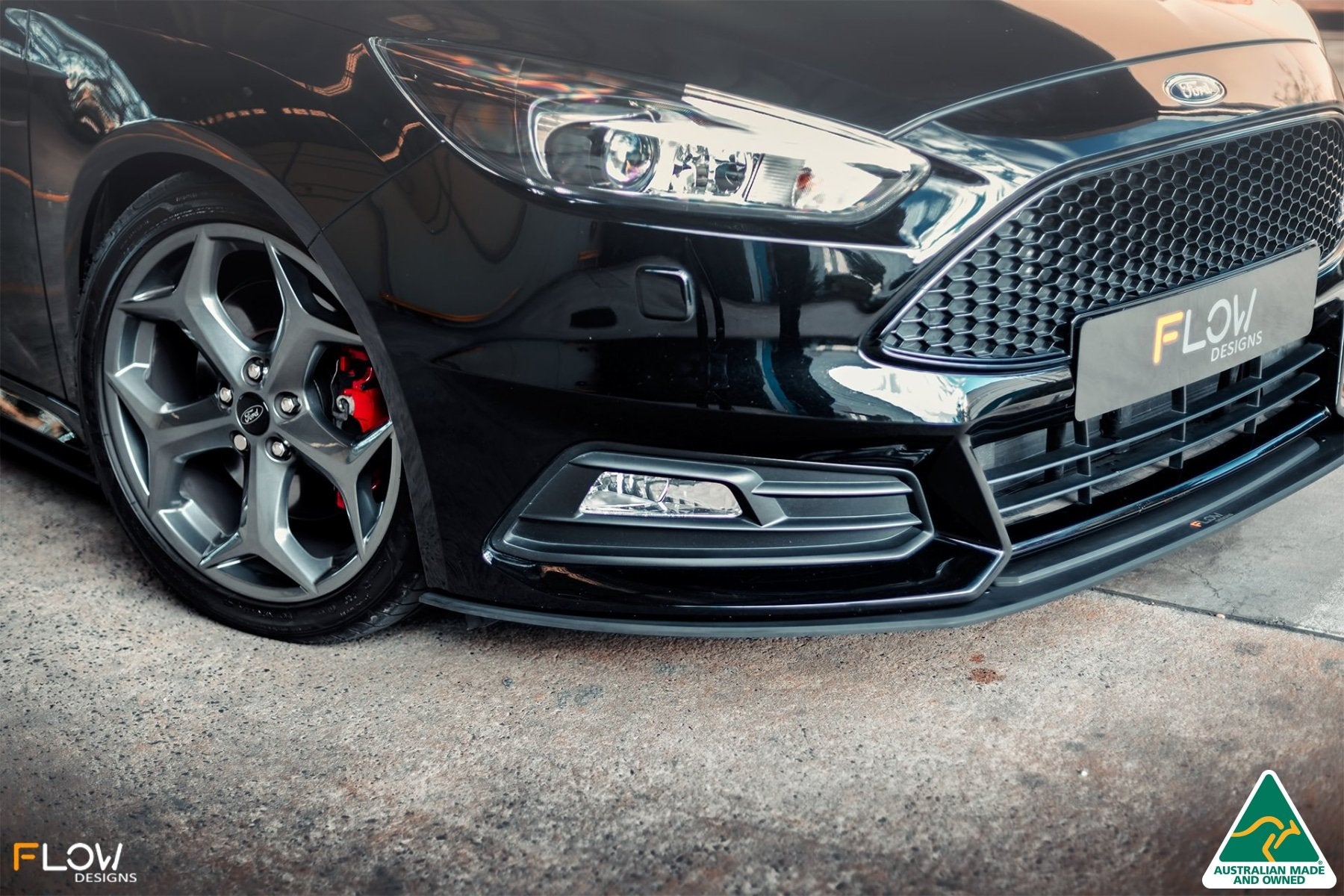 Ford MK3.5 Focus ST (Facelift) Front Splitter (2 Piece) - MODE Auto Concepts