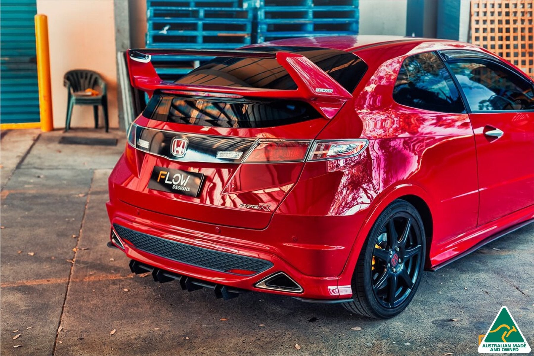 FN2 Civic Type R Flow-Lock Rear Diffuser - MODE Auto Concepts