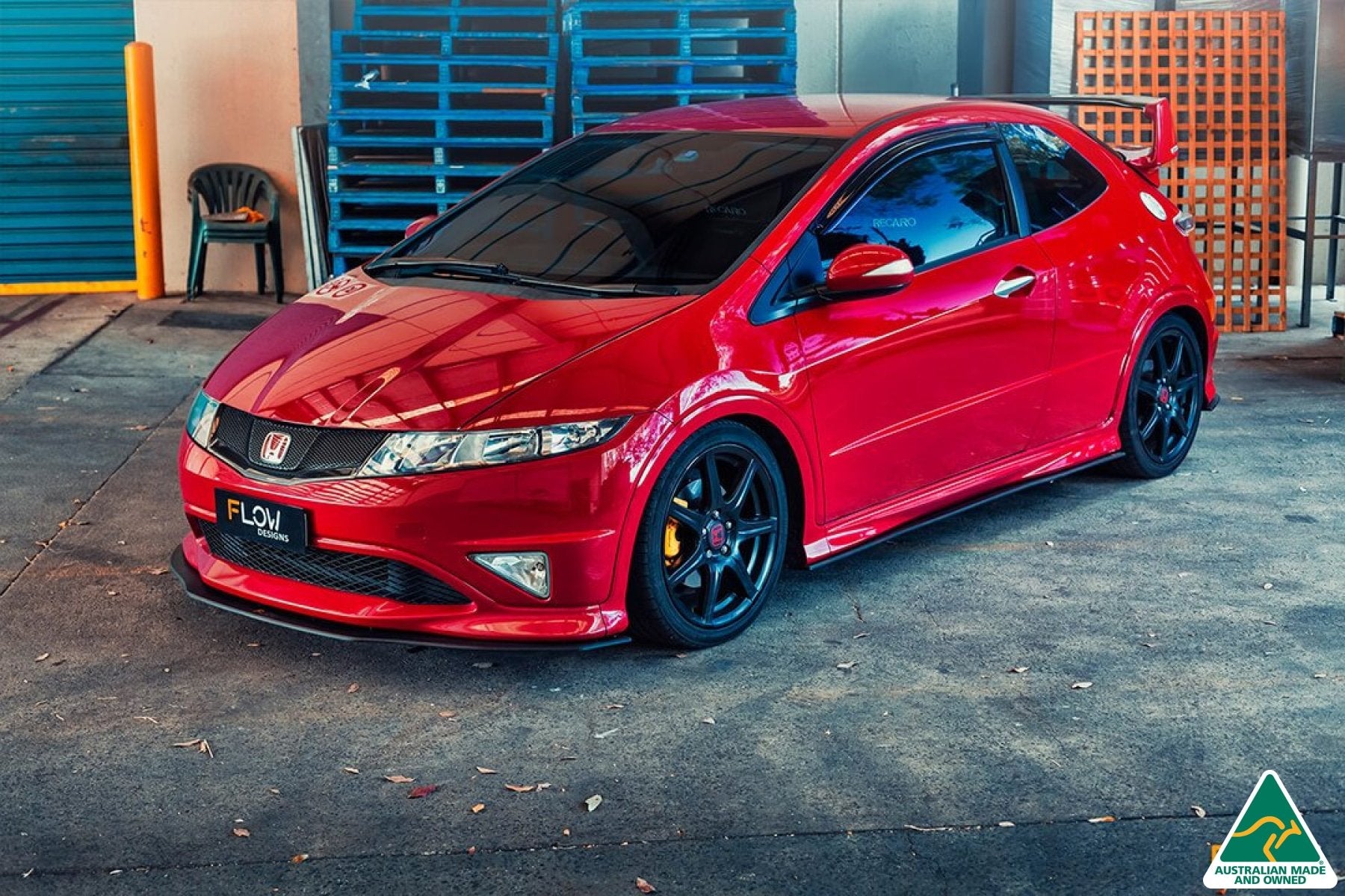 FN2 Civic Type R Front Lip Splitter V3 - MODE Auto Concepts