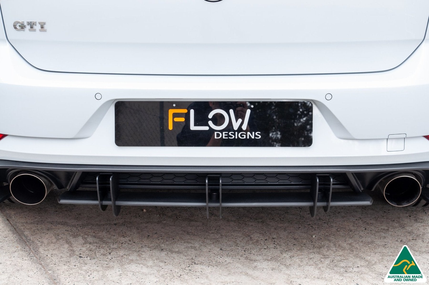 VW MK7.5 Golf GTI Flow-Lock Rear Diffuser - MODE Auto Concepts