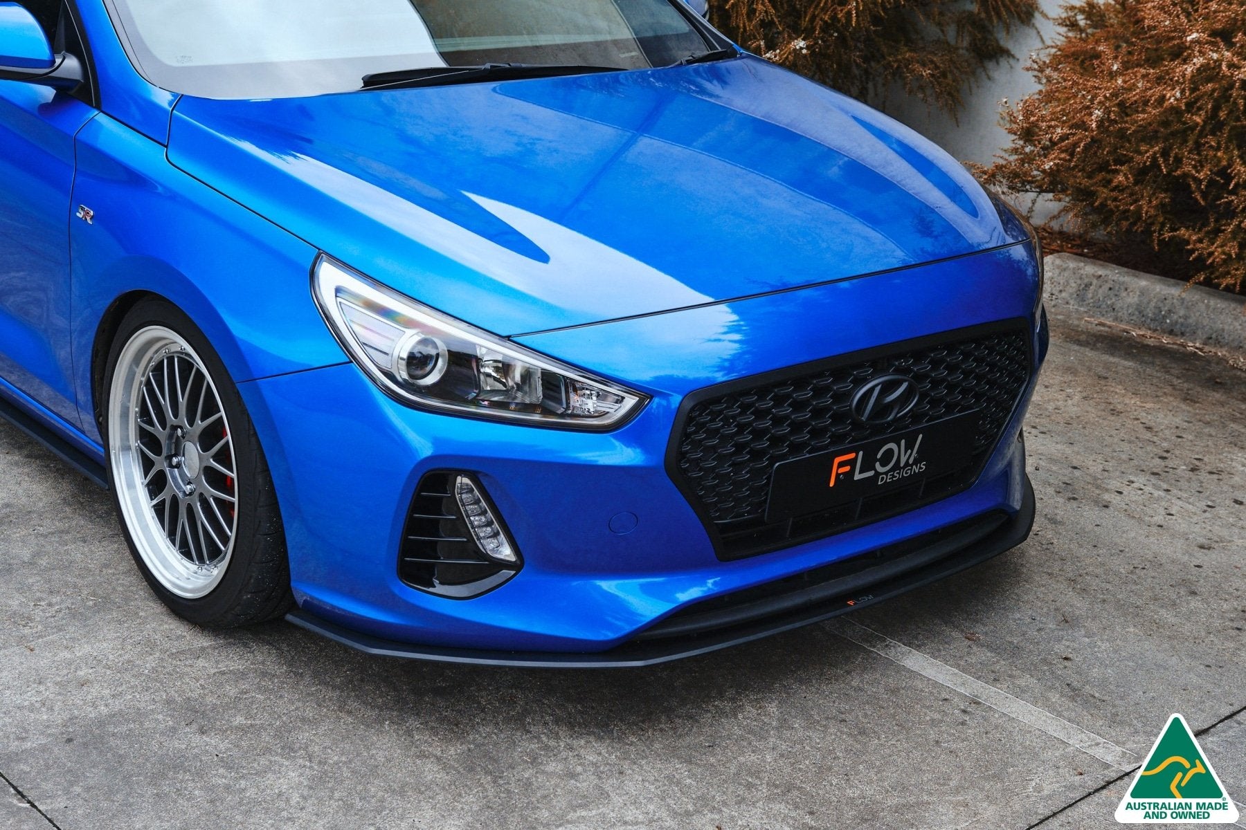 i30 SR Hatch (2017-2018) Front Lip Splitter & Mounting Brace - MODE Auto Concepts