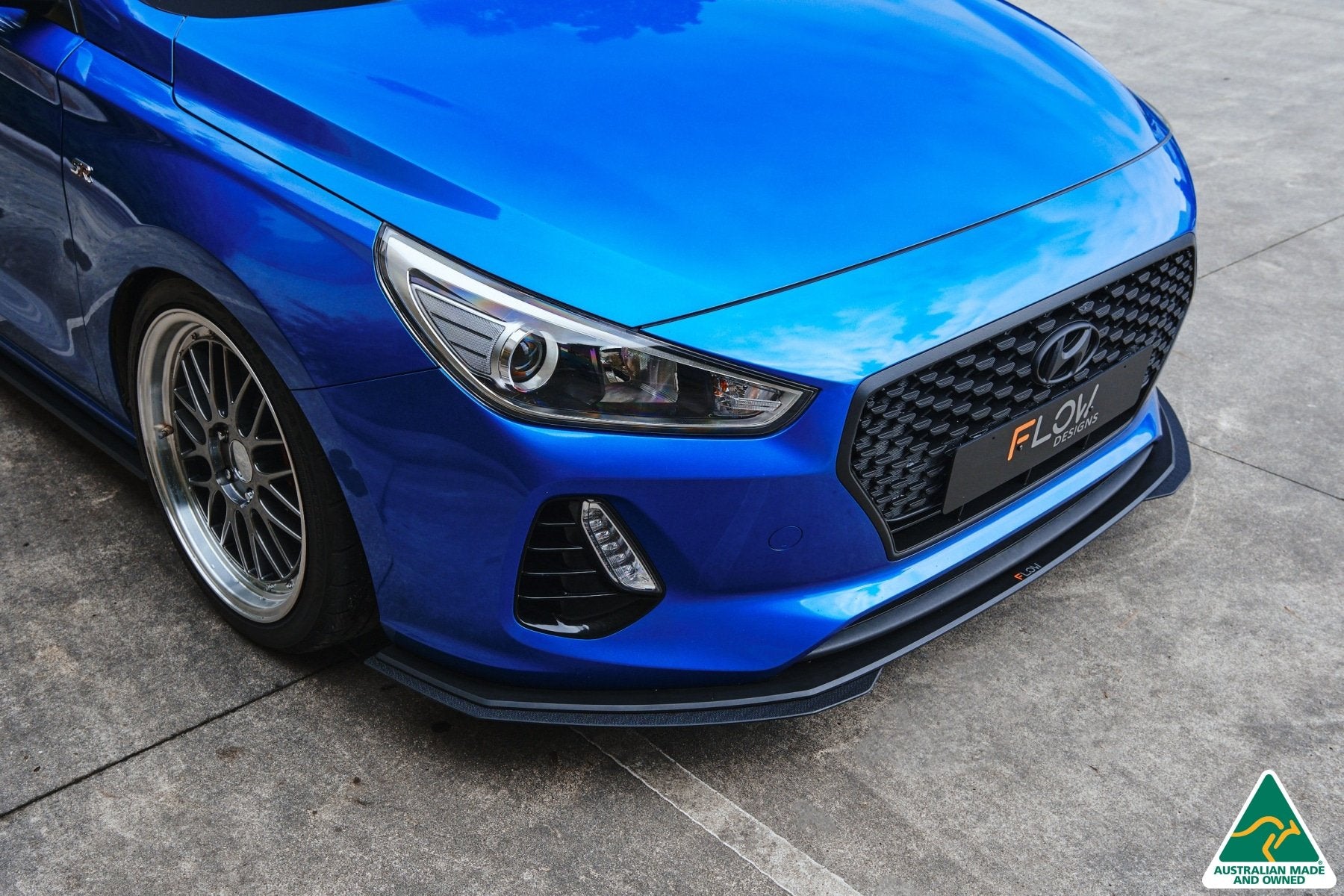 i30 SR Hatch (2017-2018) Front Lip Splitter Extensions (Pair) - MODE Auto Concepts