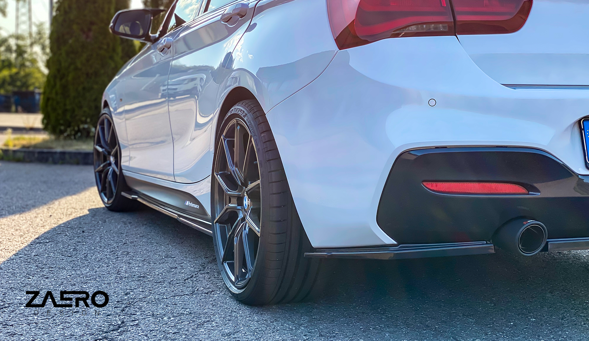 Zaero Designs  EVO-1 Rear Diffuser & Rear Splitters for BMW 1 Series F20 (LCI) 16-19 - MODE Auto Concepts