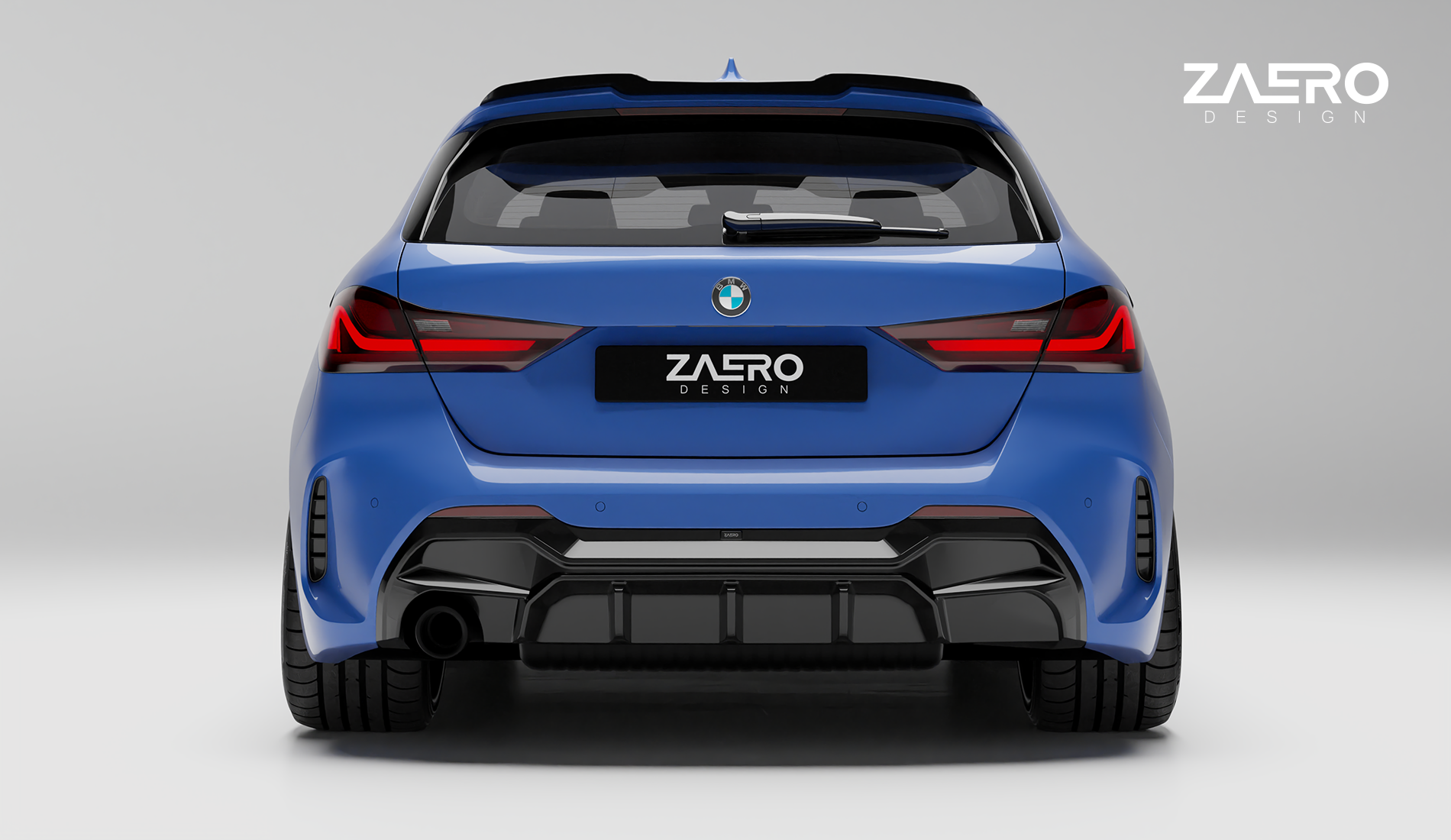 Zaero Designs  EVO-1 Diffuser for BMW 1 Series F40 (Pre-LCI) 20+ [Single Exit] - MODE Auto Concepts