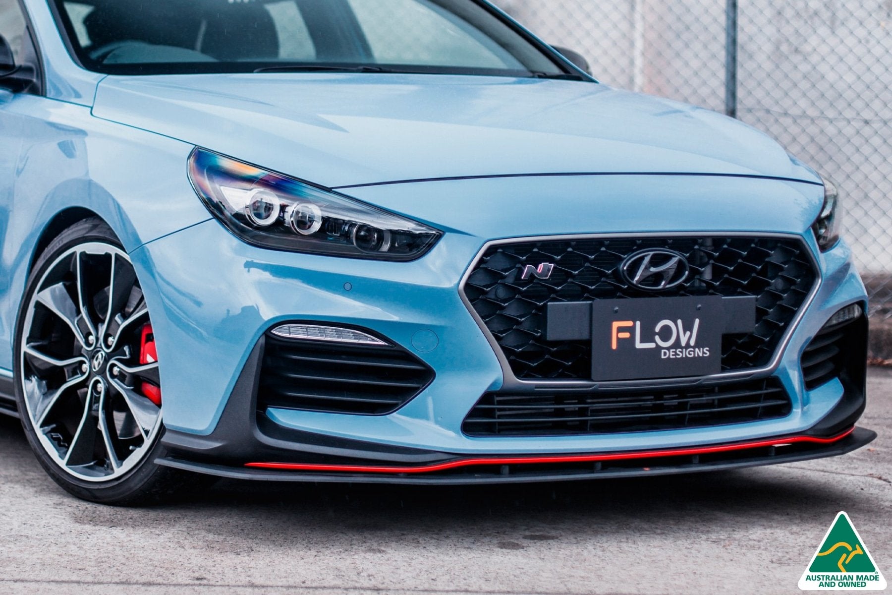 i30N Hatch PD (2018-2020) Front Lip Splitter & Reinforcement Brackets - MODE Auto Concepts