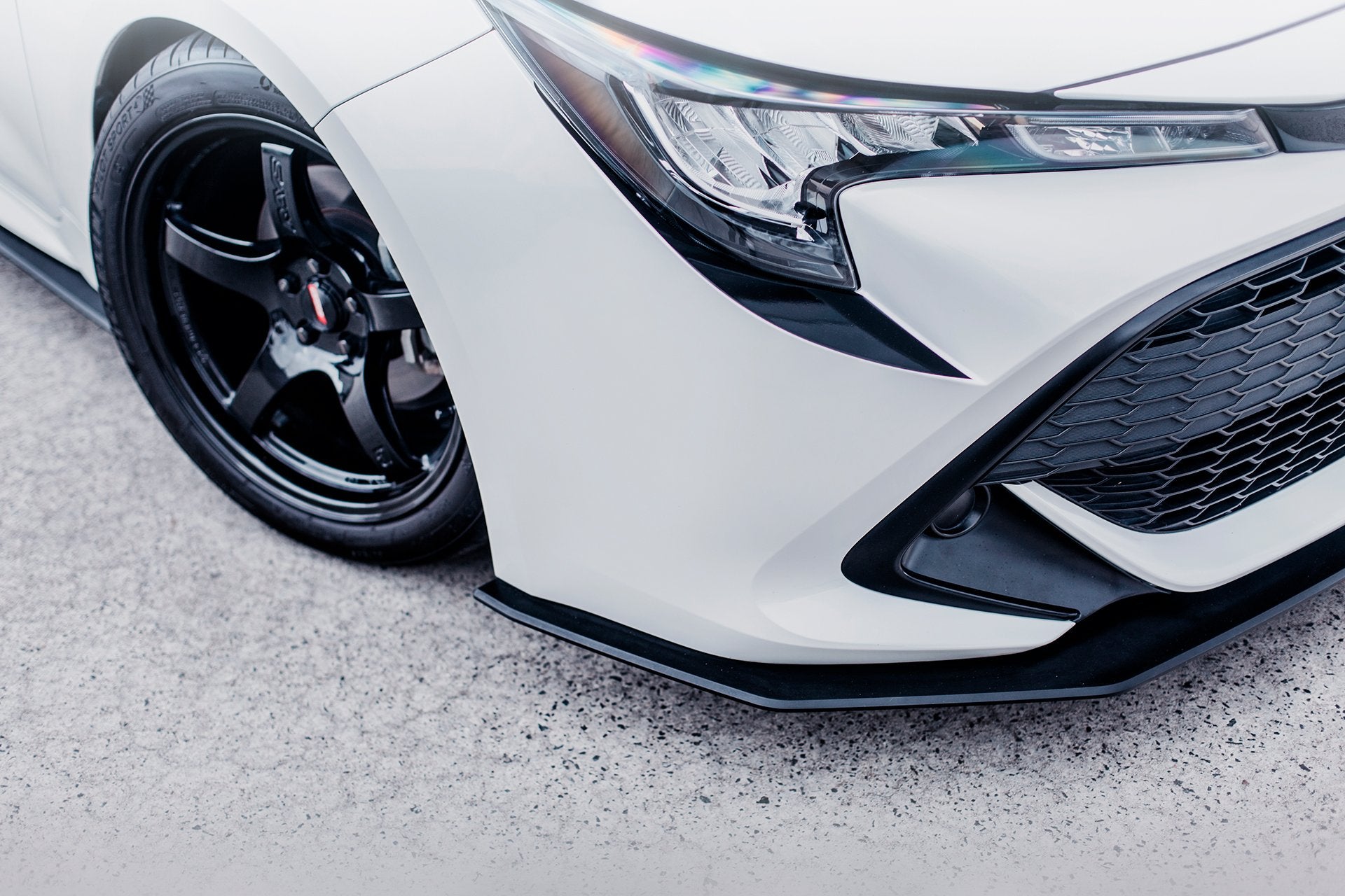 Toyota Corolla MZEA12R/ZWE211R 2018+ Front Lip Splitter & Reinforcement Brackets - MODE Auto Concepts