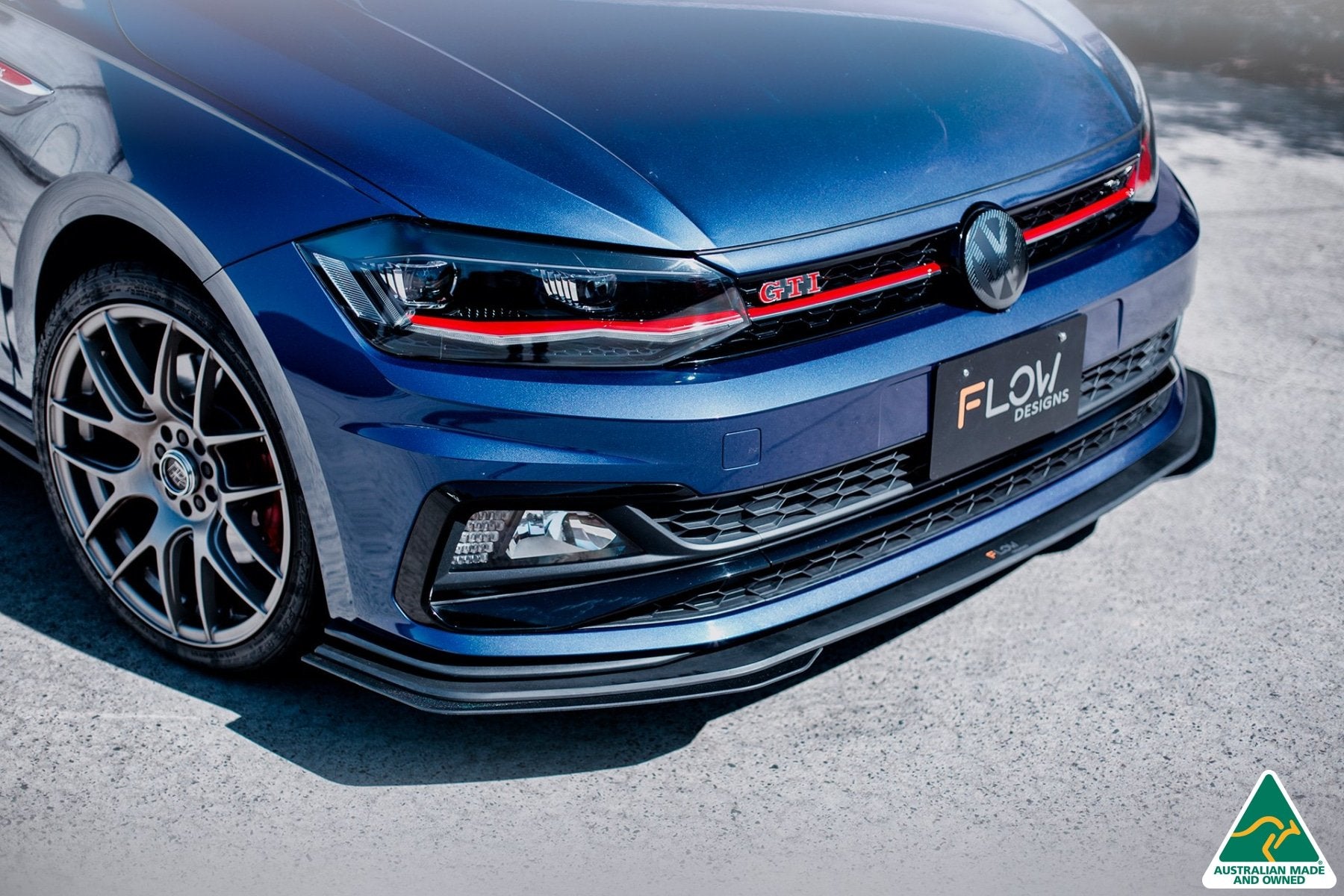 AW Polo GTI Front Lip Splitter Extensions (Pair) - MODE Auto Concepts