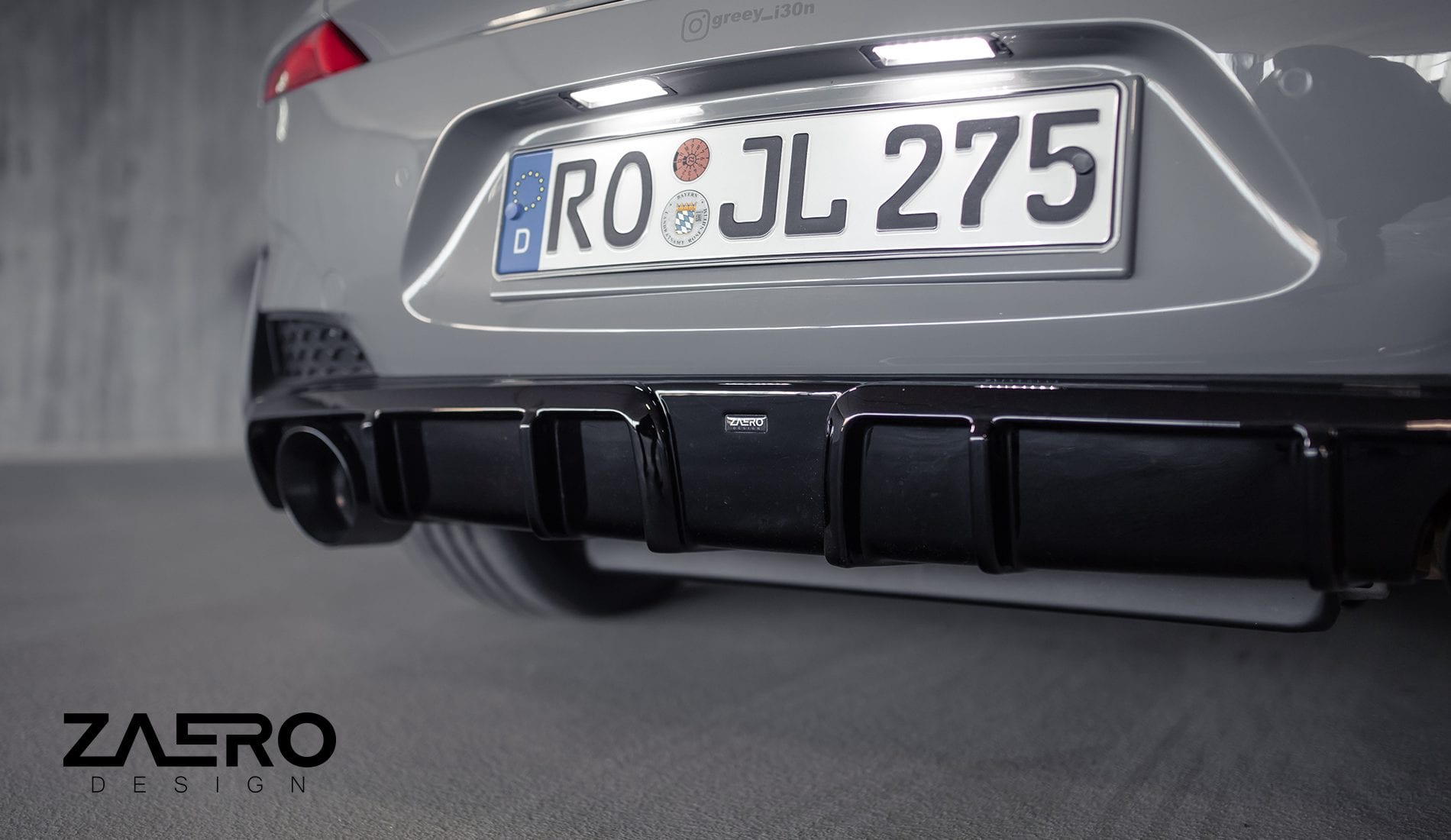 Zaero Designs  EVO-1 - Rear Diffuser for Hyundai i30N Hatch - MODE Auto Concepts