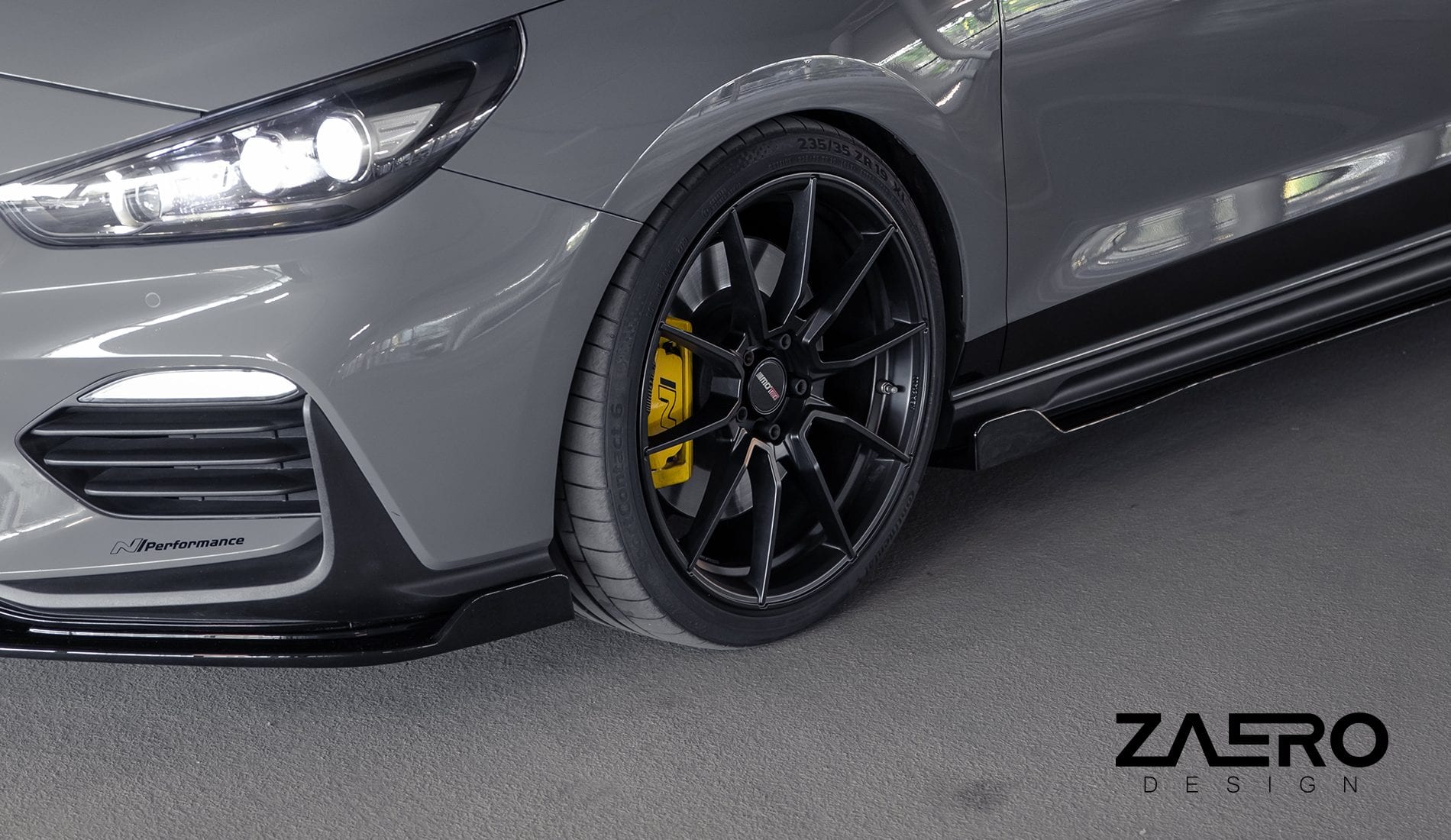 Zaero Designs  EVO-1 - Front Lip/Splitter for Hyundai i30N Hatch/Fastback - MODE Auto Concepts