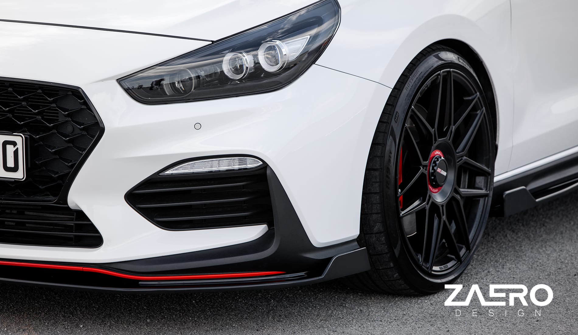 Zaero Designs  EVO-1 - Front Lip/Splitter for Hyundai i30N Hatch/Fastback - MODE Auto Concepts