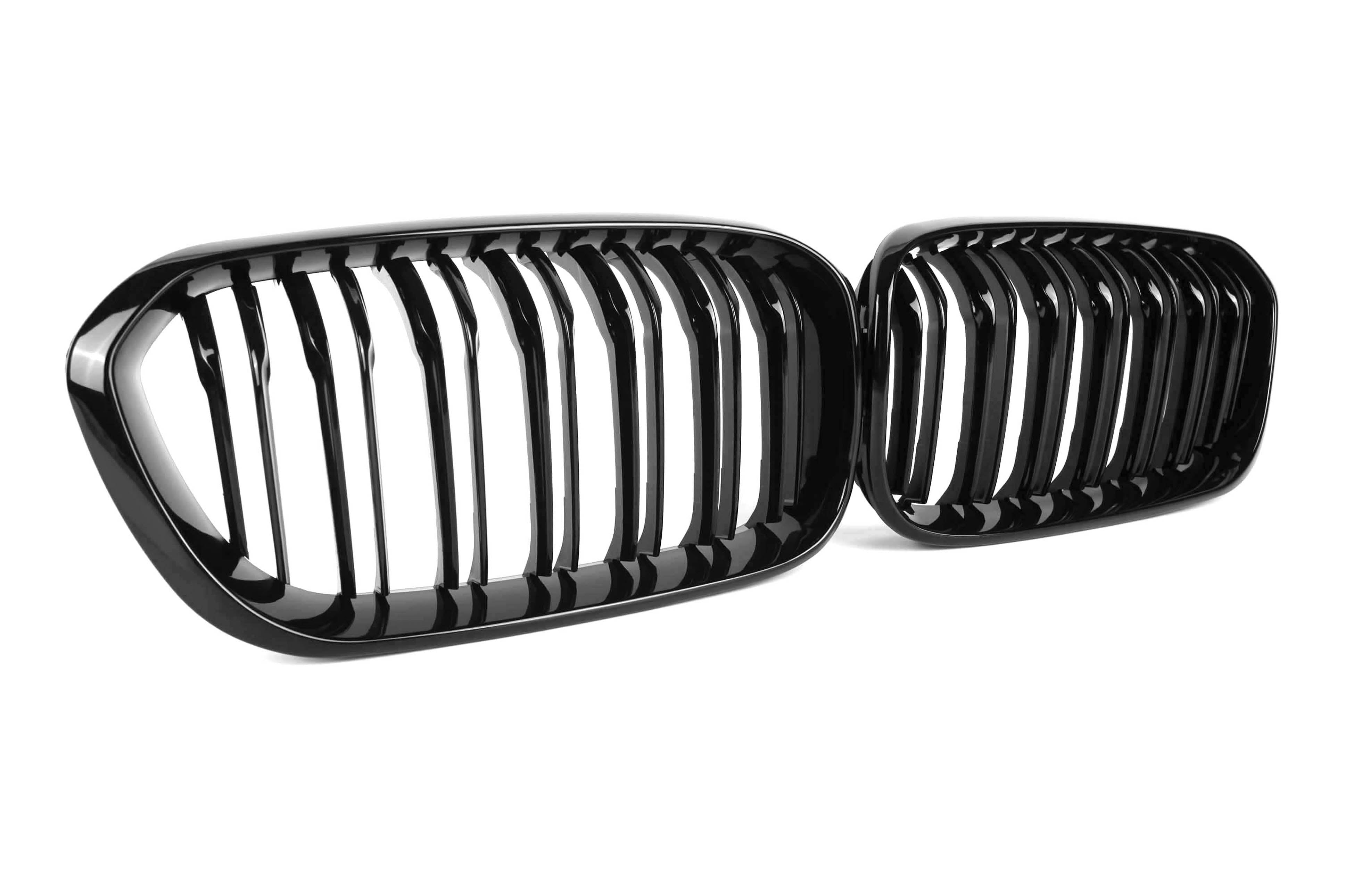 Zero Offset  M Performance Style Gloss Black Grill (Dual Slat) For BMW 1 Series F20 15-19 - MODE Auto Concepts