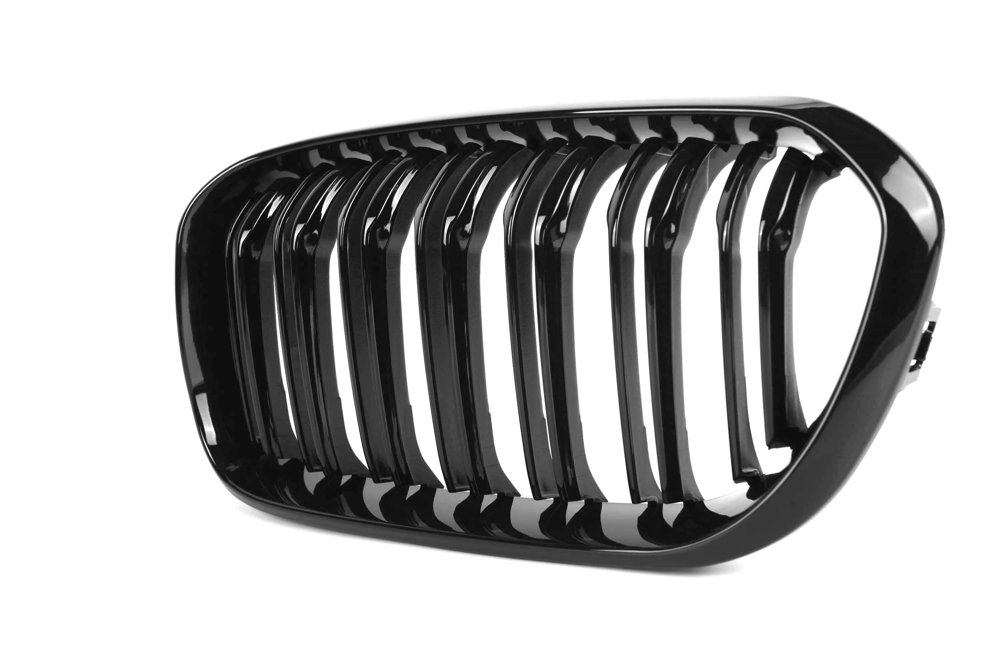 Zero Offset  M Performance Style Gloss Black Grill (Dual Slat) For BMW 1 Series F20 15-19 - MODE Auto Concepts