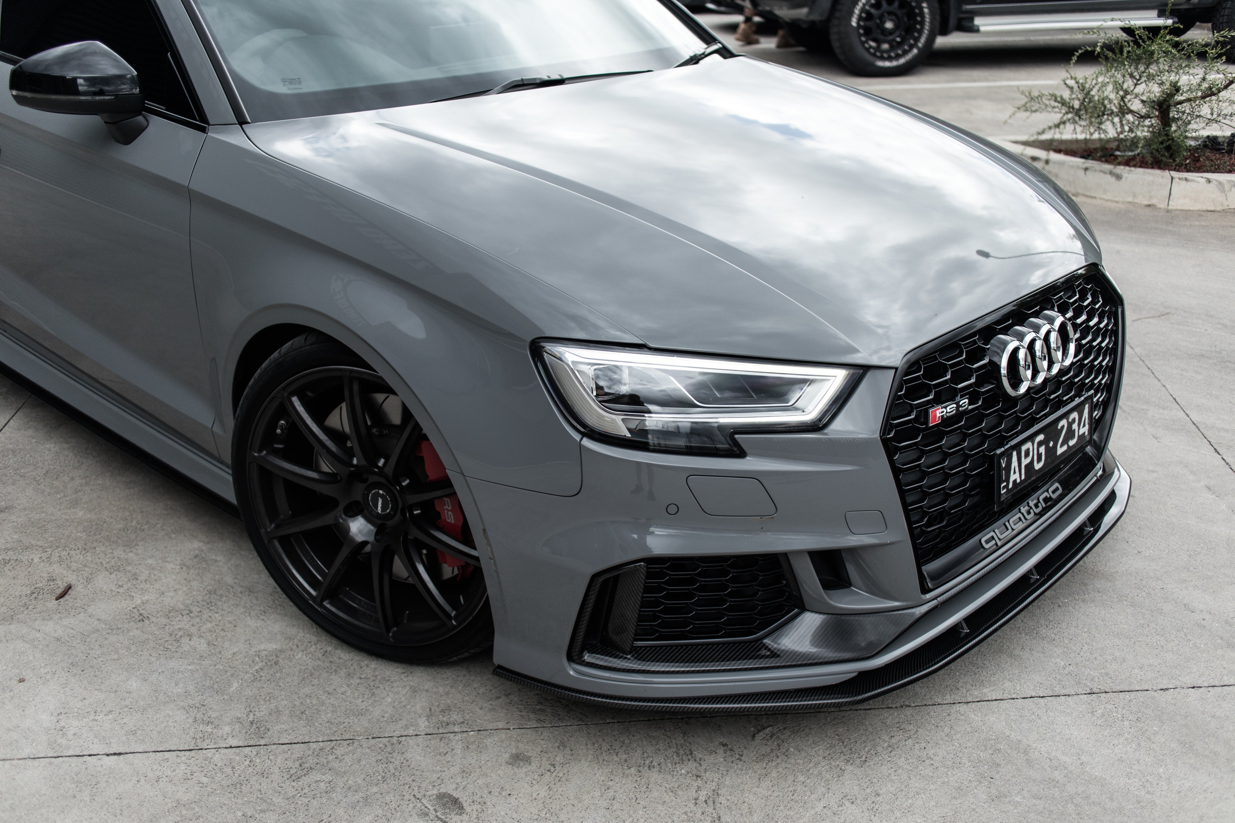 Zero Offset  ZO Exclusive Front Lip for Audi RS3 17-21 (8V) [SEDAN] (Carbon Fibre) - MODE Auto Concepts