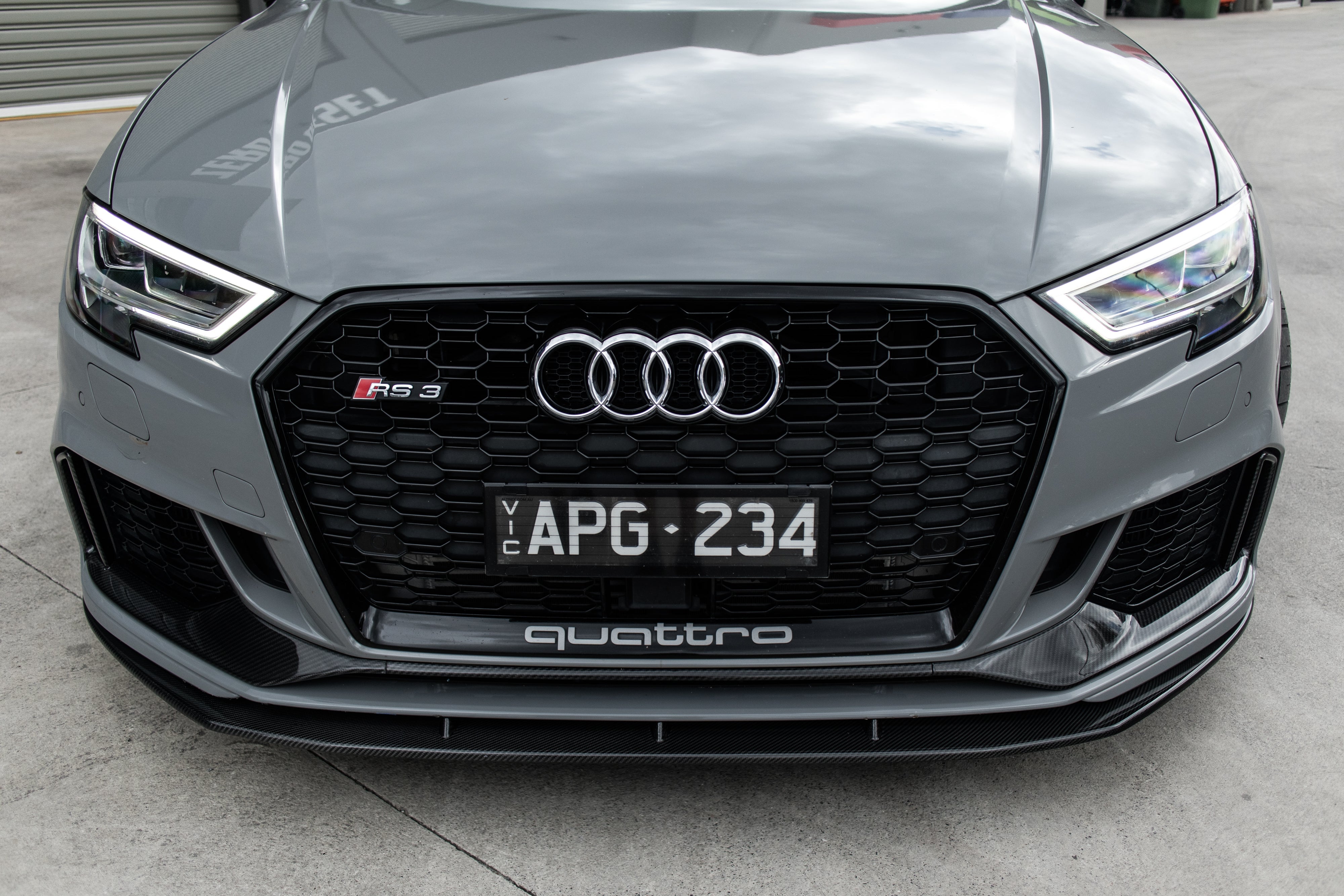 Zero Offset  ZO Exclusive Front Lip for Audi RS3 17-21 (8V) [SEDAN] (Carbon Fibre) - MODE Auto Concepts