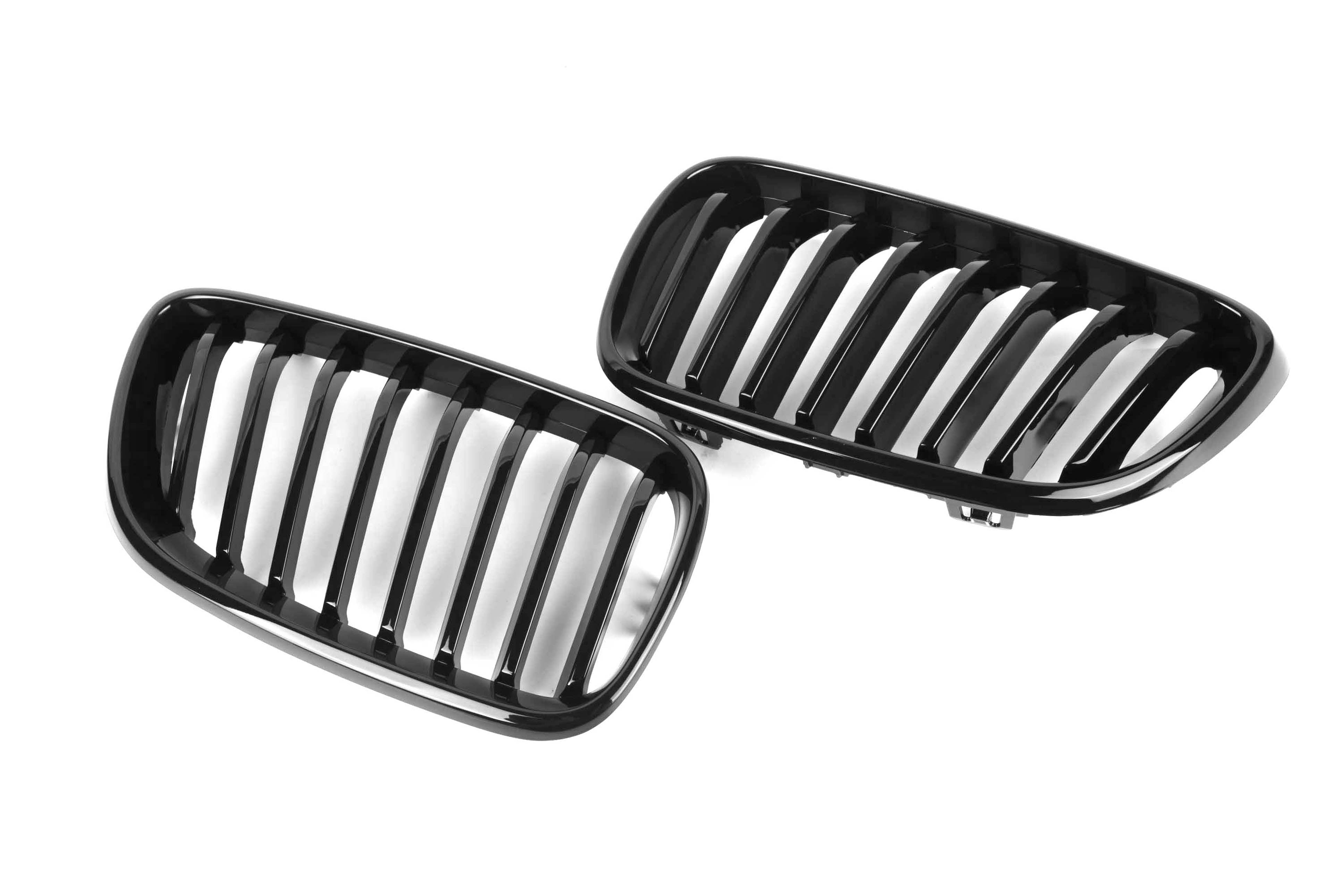 Zero Offset  M Performance Style Gloss Black Grill (Single Slat) For BMW 2 Series F22 F23 / M2 F87 Non Comp  14-20 - MODE Auto Concepts