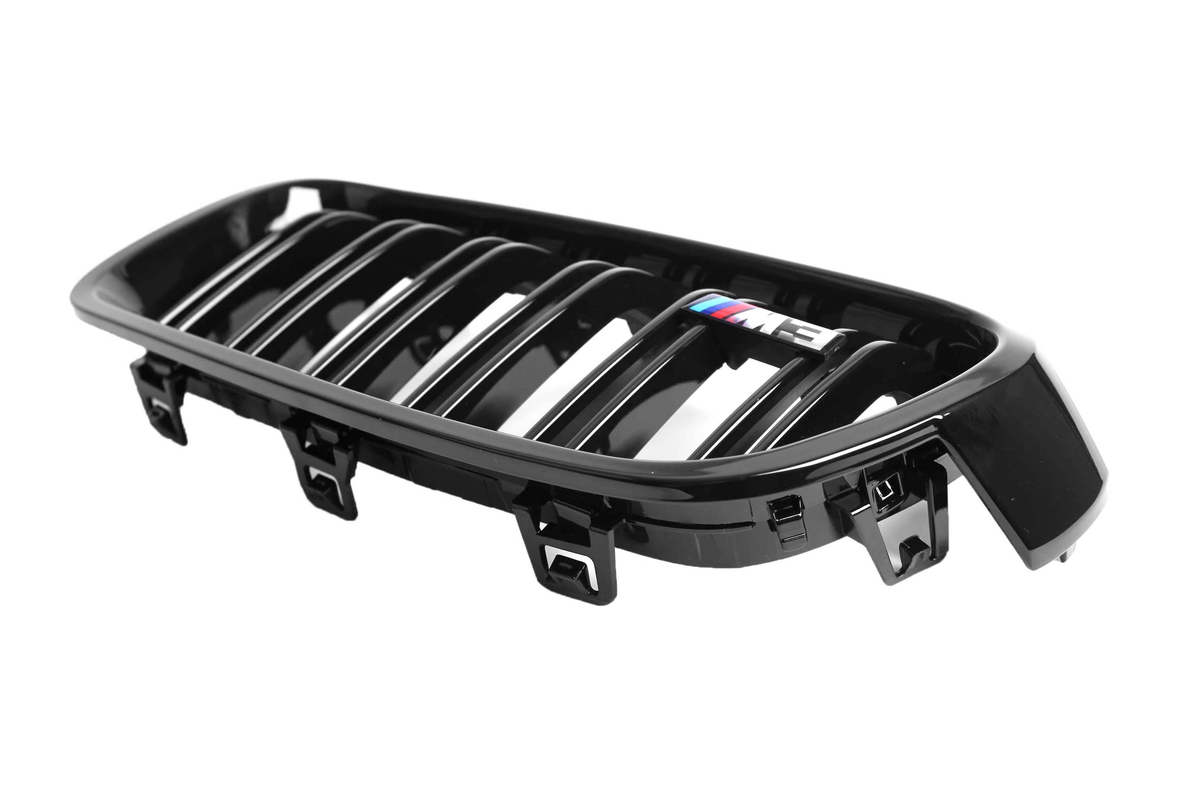 Zero Offset  M Performance Style Gloss Black Grill (Dual Slat) For BMW 3 Series F30/F31 12-18 - MODE Auto Concepts