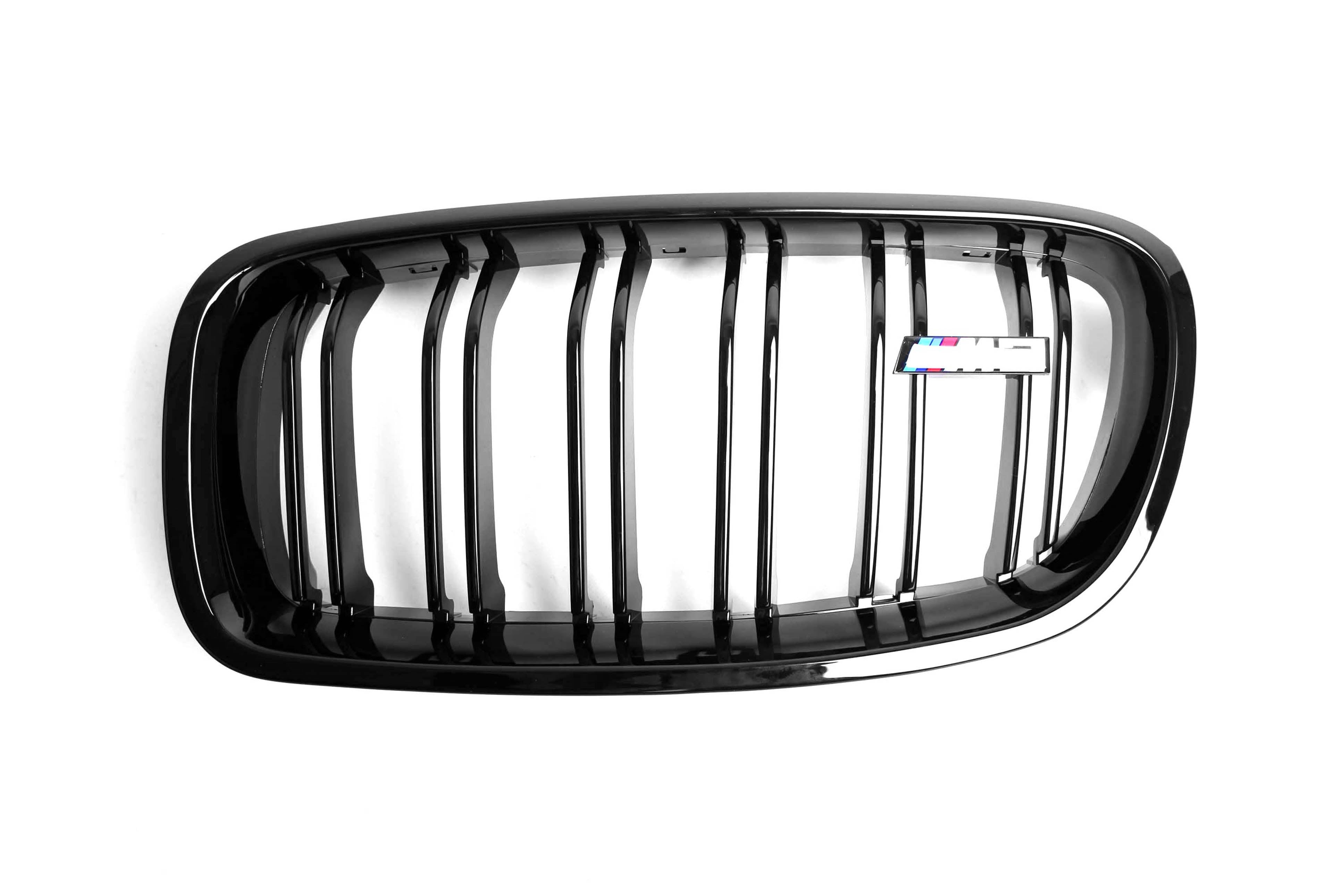 Zero Offset  M Performance Style Gloss Black Grill (Dual Slat) For BMW 3 Series F30/F31 12-18 - MODE Auto Concepts