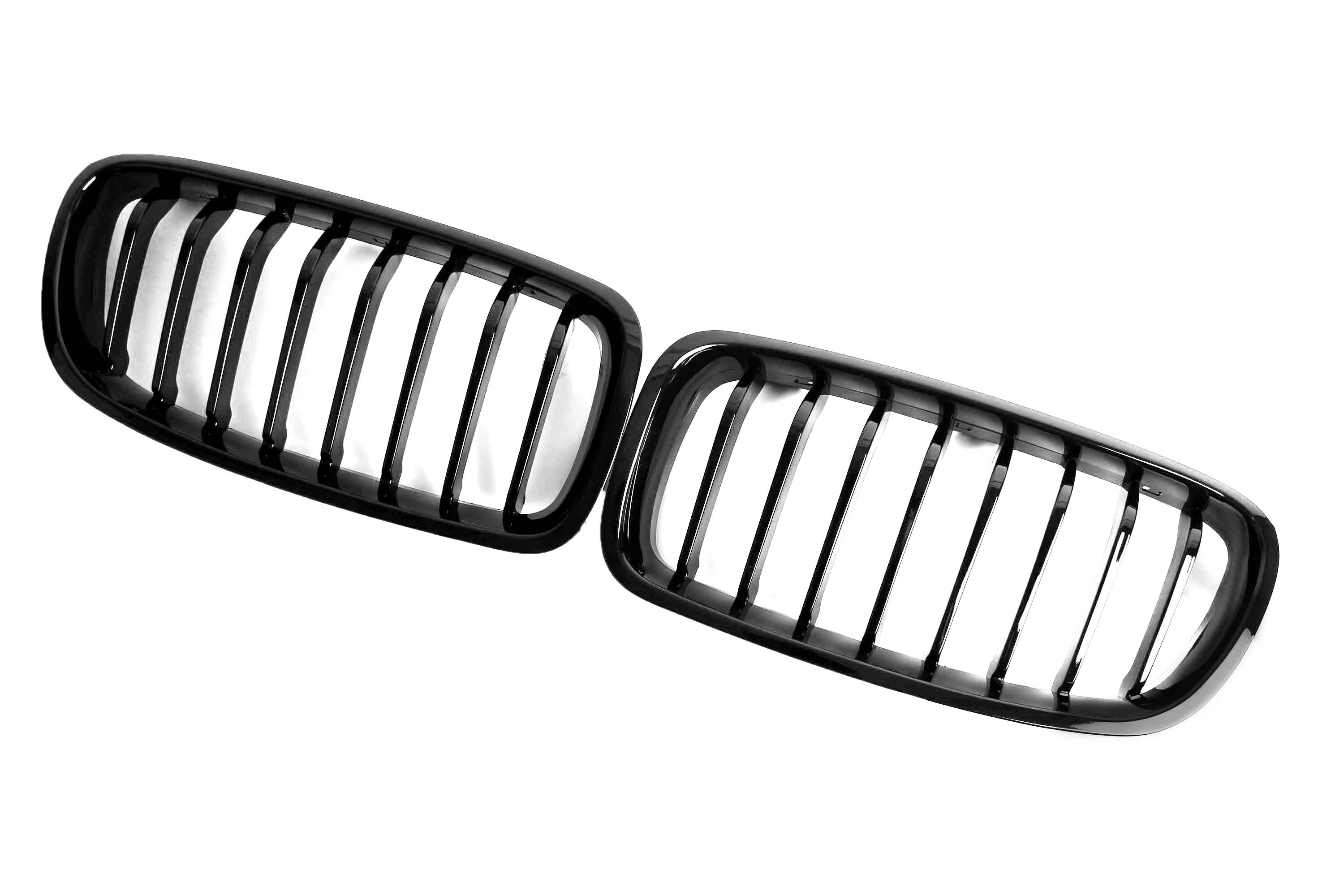 Zero Offset  M Performance Style Gloss Black Grill (Single Slat) For BMW 3 Series F30/F31 12-18 - MODE Auto Concepts