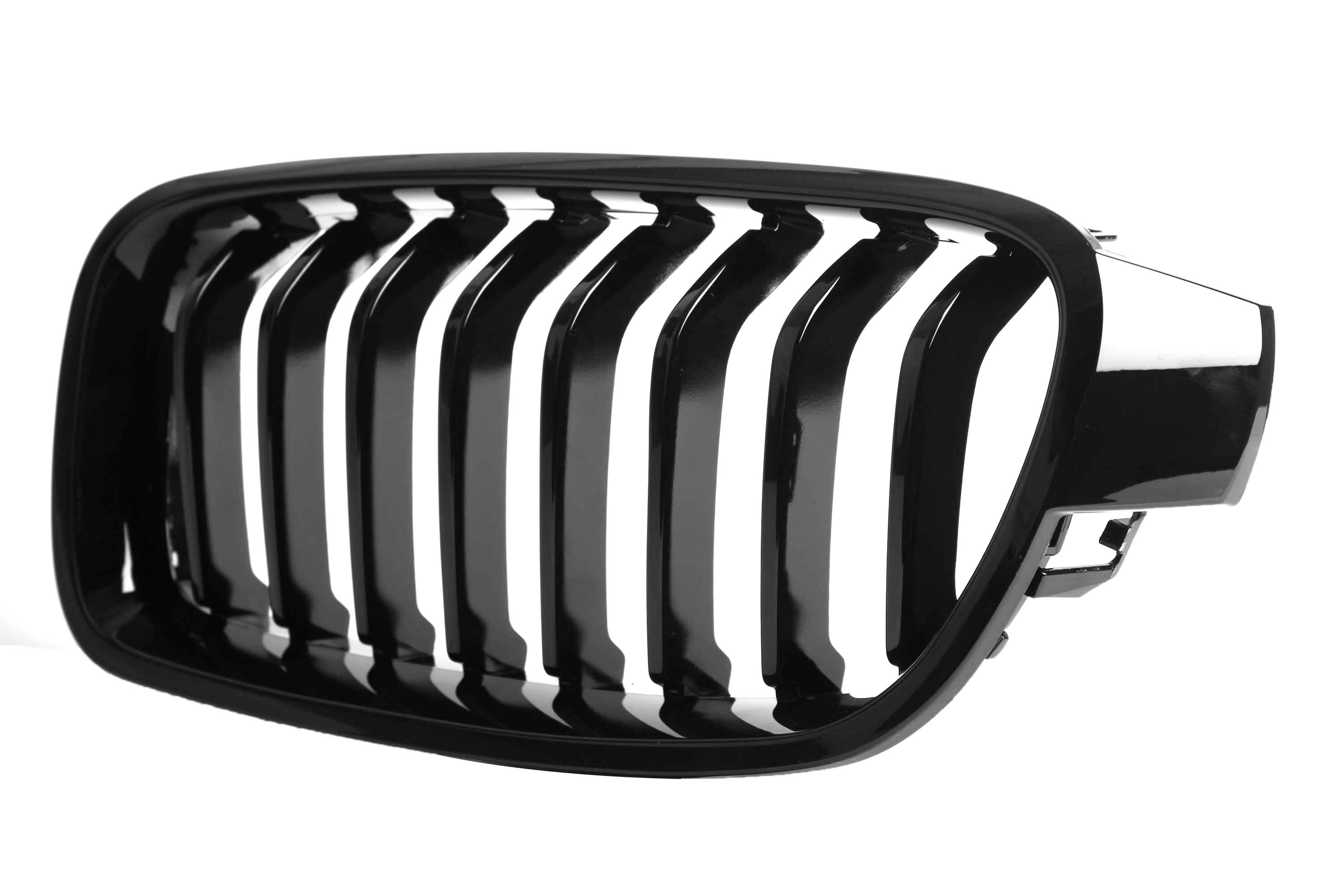 Zero Offset  M Performance Style Gloss Black Grill (Single Slat) For BMW 3 Series F30/F31 12-18 - MODE Auto Concepts