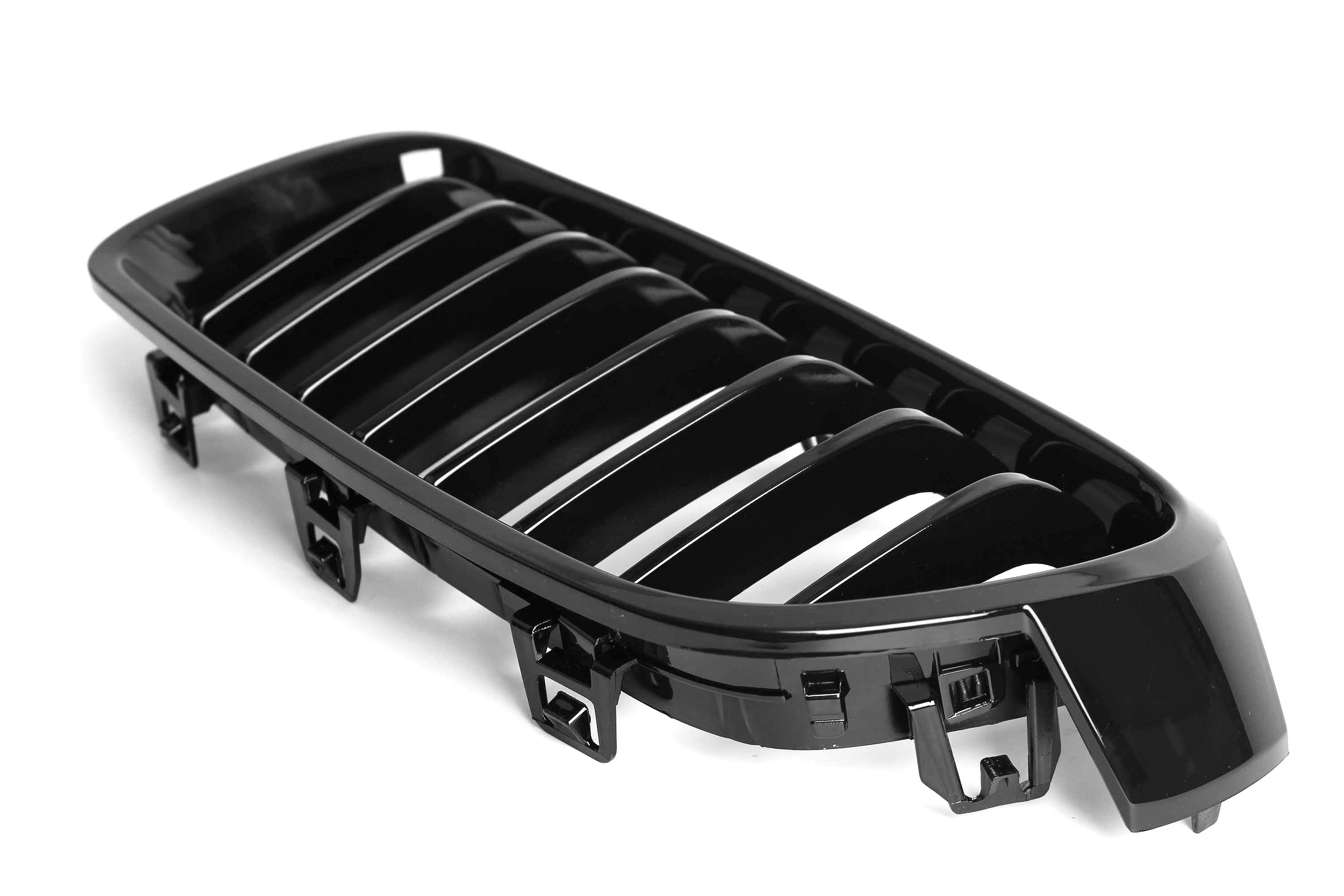 Zero Offset  M Performance Style Gloss Black Grill (Single Slat) For BMW 3 Series F30/F31 12-18 - MODE Auto Concepts