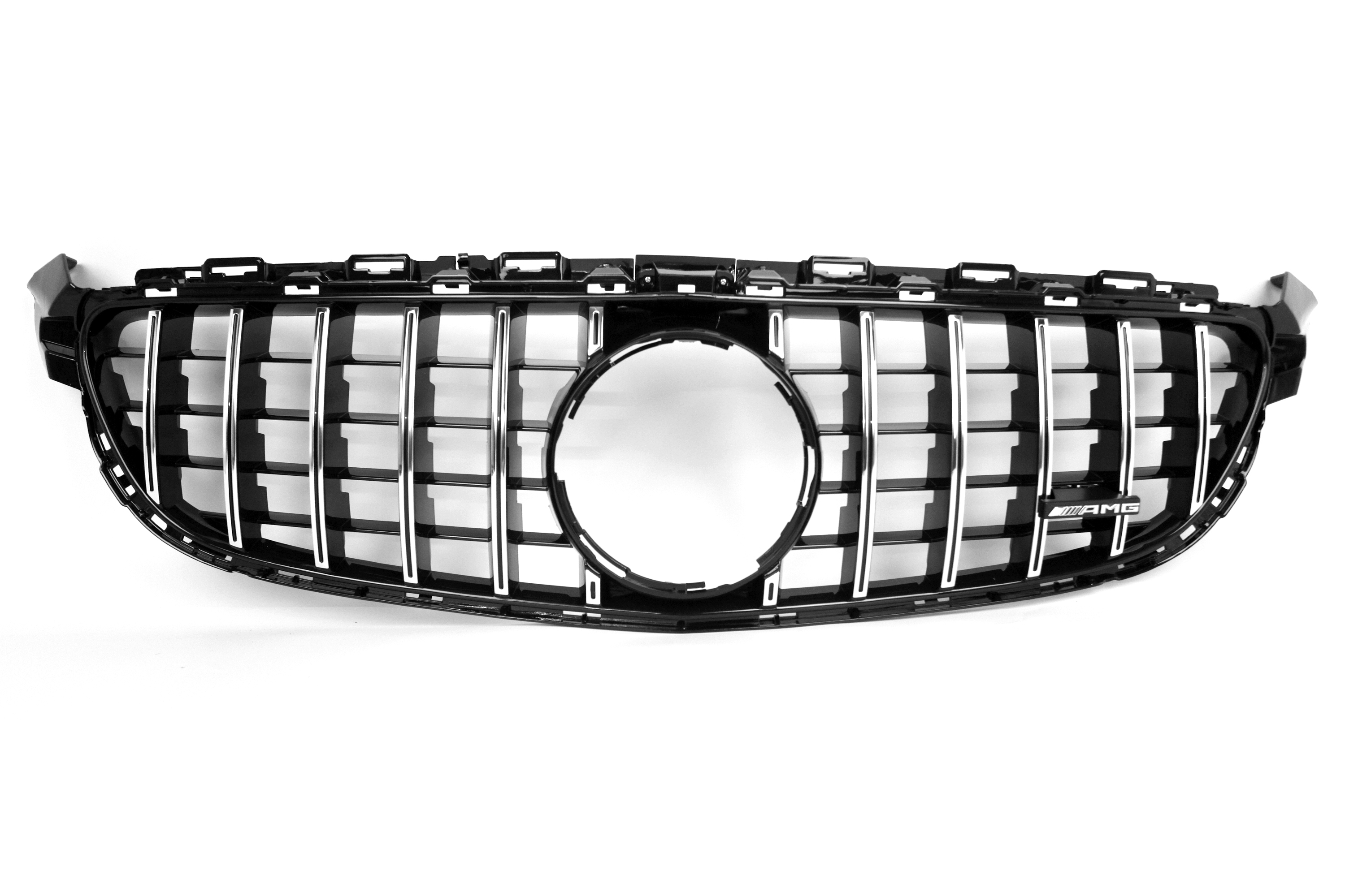 Zero Offset  AMG Panamericana Style Grille for Mercedes C63 C205/W205 15-18 - Silver - MODE Auto Concepts