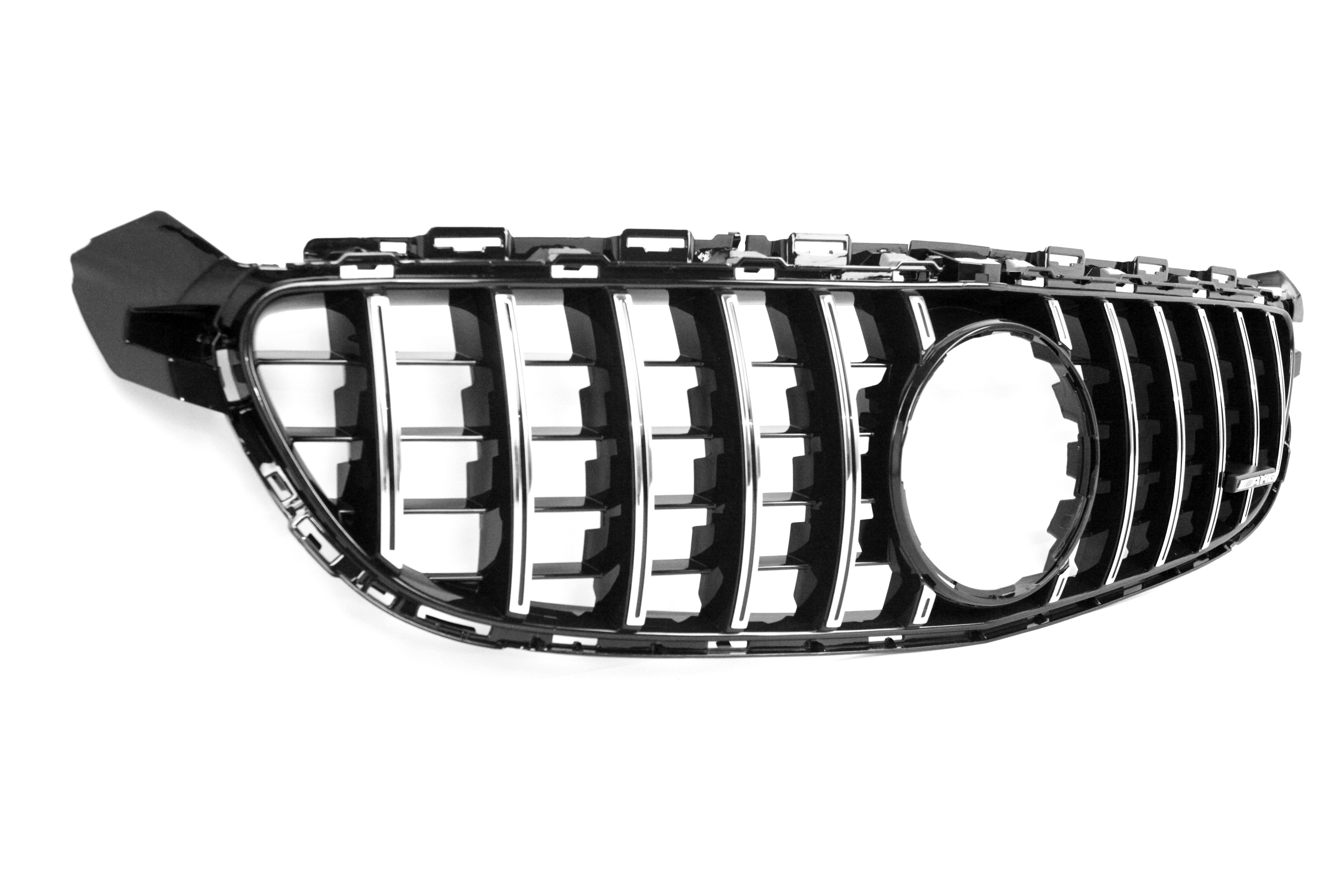 Zero Offset  AMG Panamericana Style Grille for Mercedes C63 C205/W205 15-18 - Silver - MODE Auto Concepts