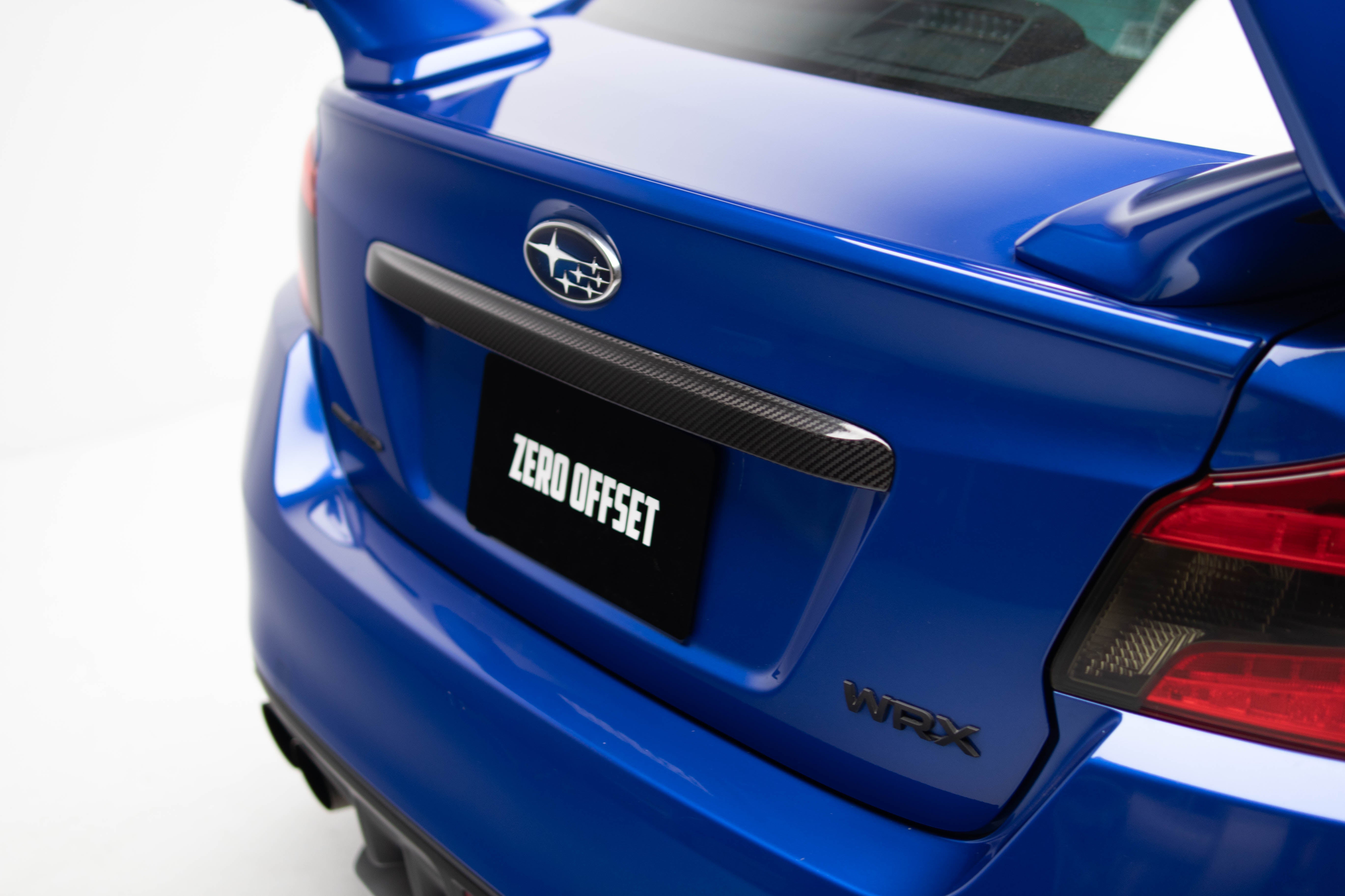 Zero Offset  STI Style Dry Carbon Trunk Garnish for 14-21 Subaru WRX - MODE Auto Concepts