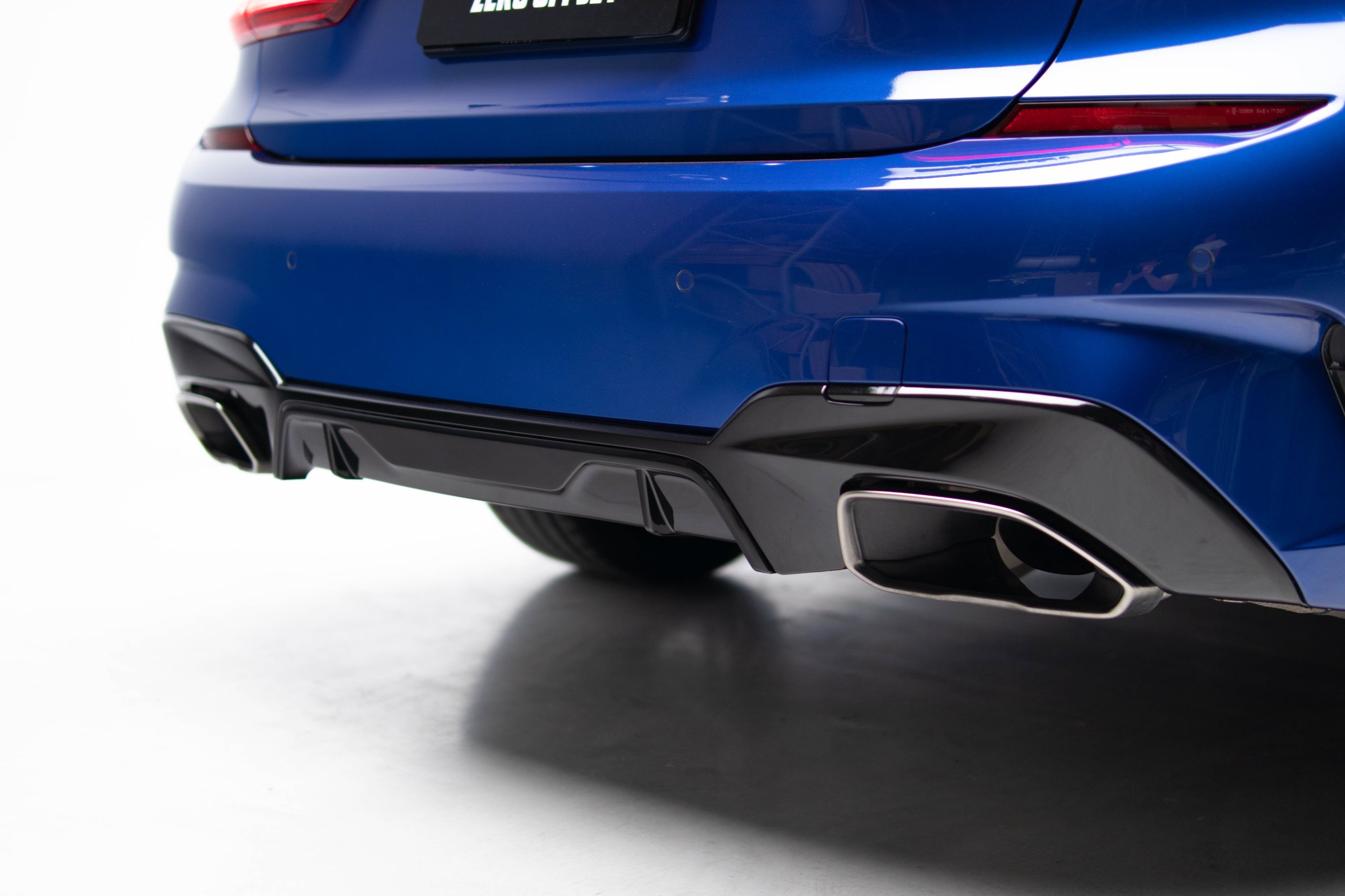 Zero Offset  M Performance Style Rear Diffuser for 19-20 BMW 3 Series G20 - MODE Auto Concepts