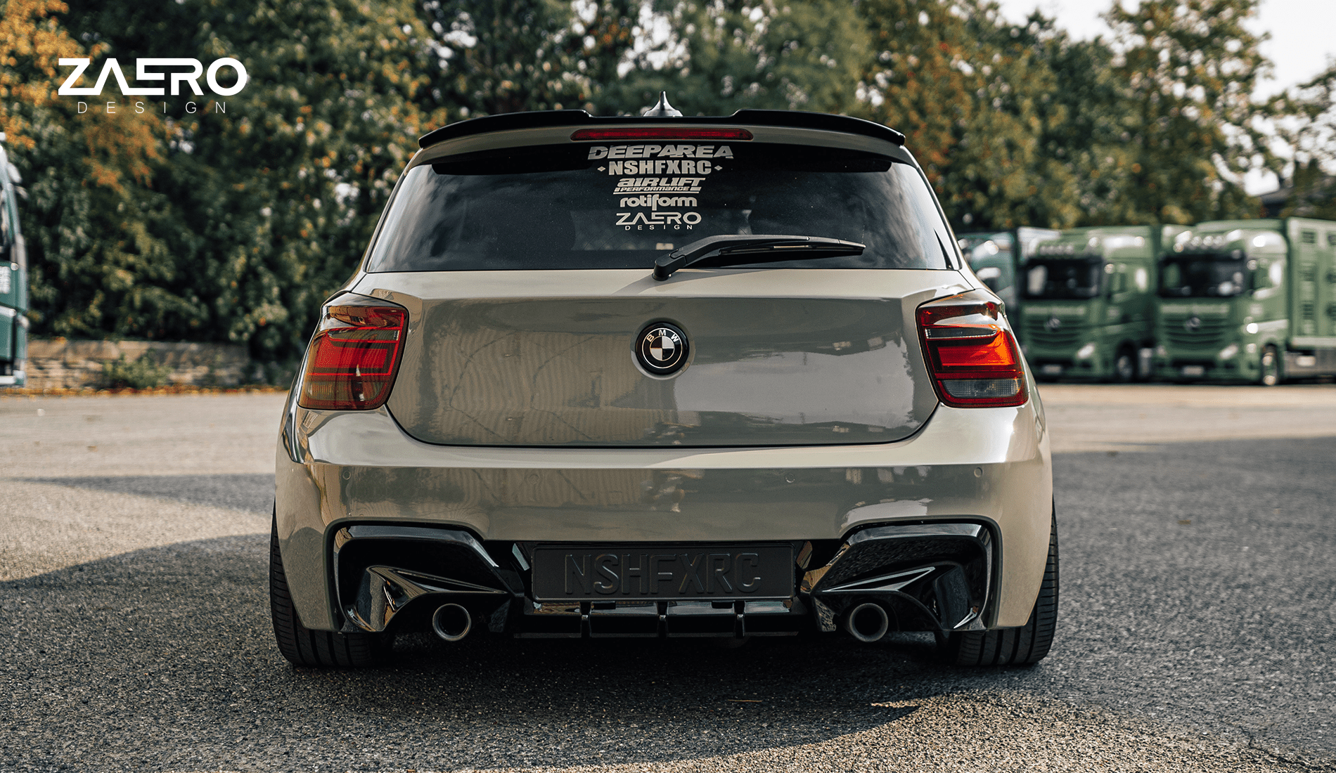 Zaero Designs  EVO-1 Rear Diffuser for BMW 1 Series F20 (Pre LCI) 12-15 - MODE Auto Concepts