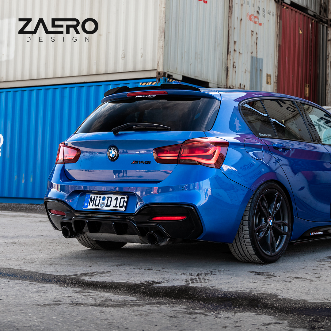 Zaero Designs  EVO-1 Diffuser for BMW 1 Series F20 (LCI) 16-19 [Dual Exit] - MODE Auto Concepts