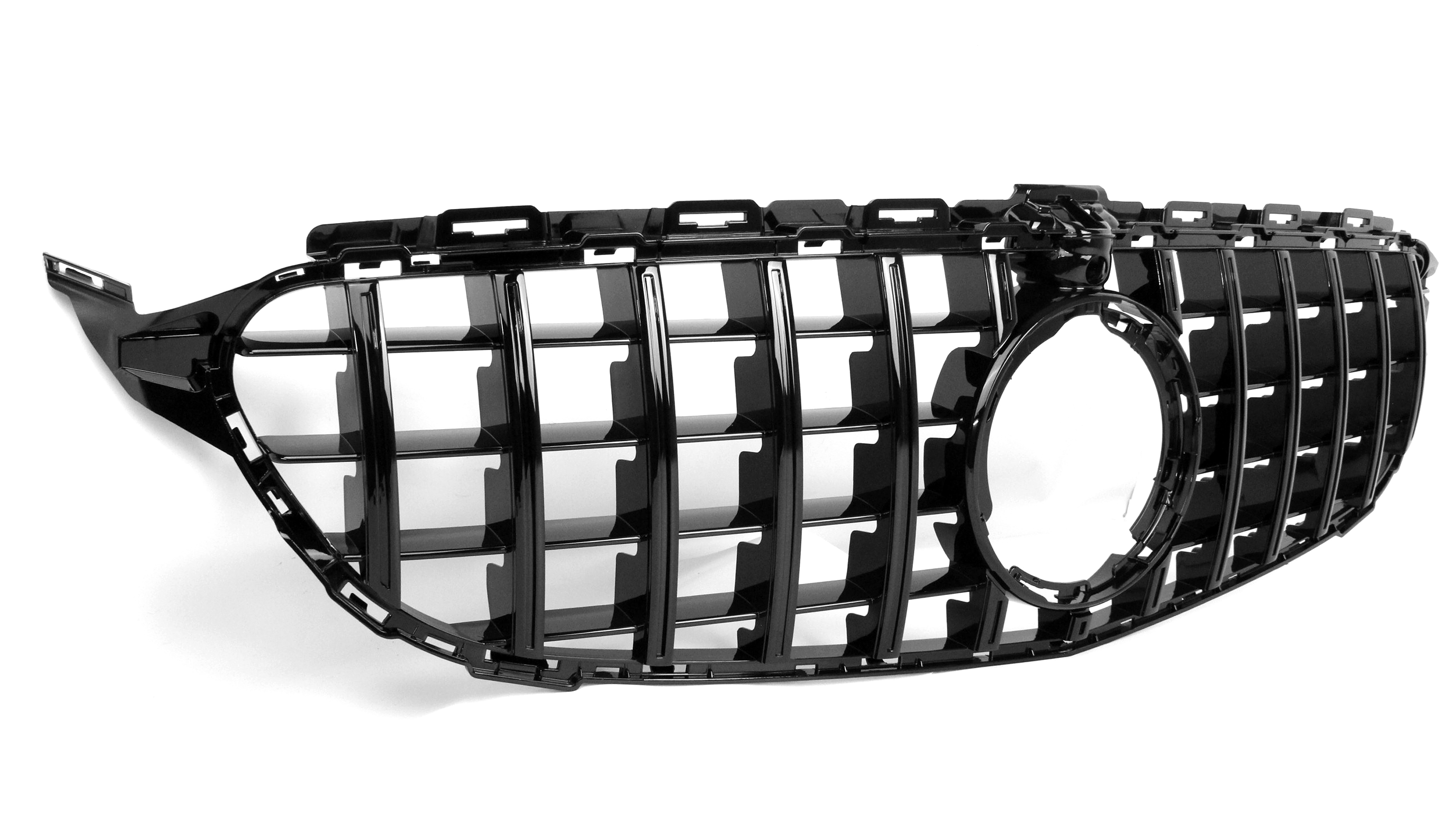 Zero Offset  AMG Panamericana Style Grille for Mercedes C Class (AMG Line) C205/W205 19-22 - Black - MODE Auto Concepts