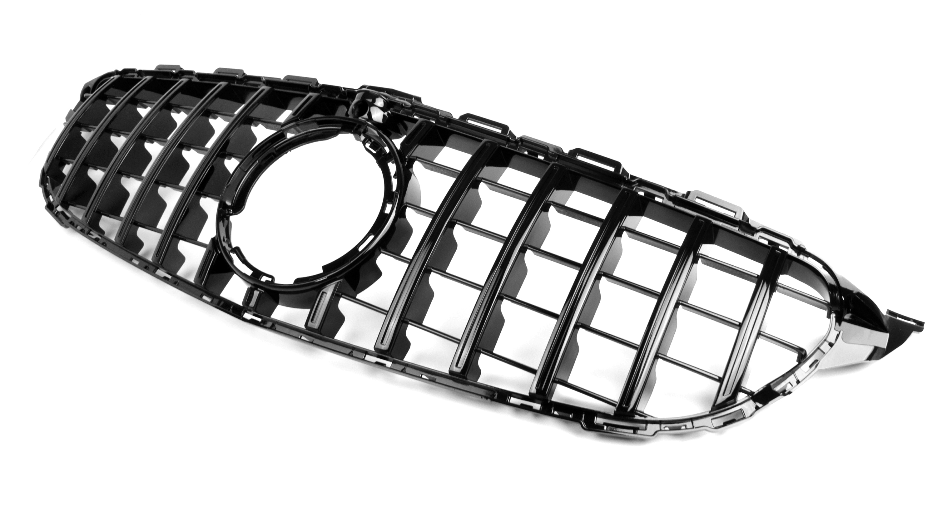 Zero Offset  AMG Panamericana Style Grille for Mercedes C Class (AMG Line) C205/W205 19-22 - Black - MODE Auto Concepts