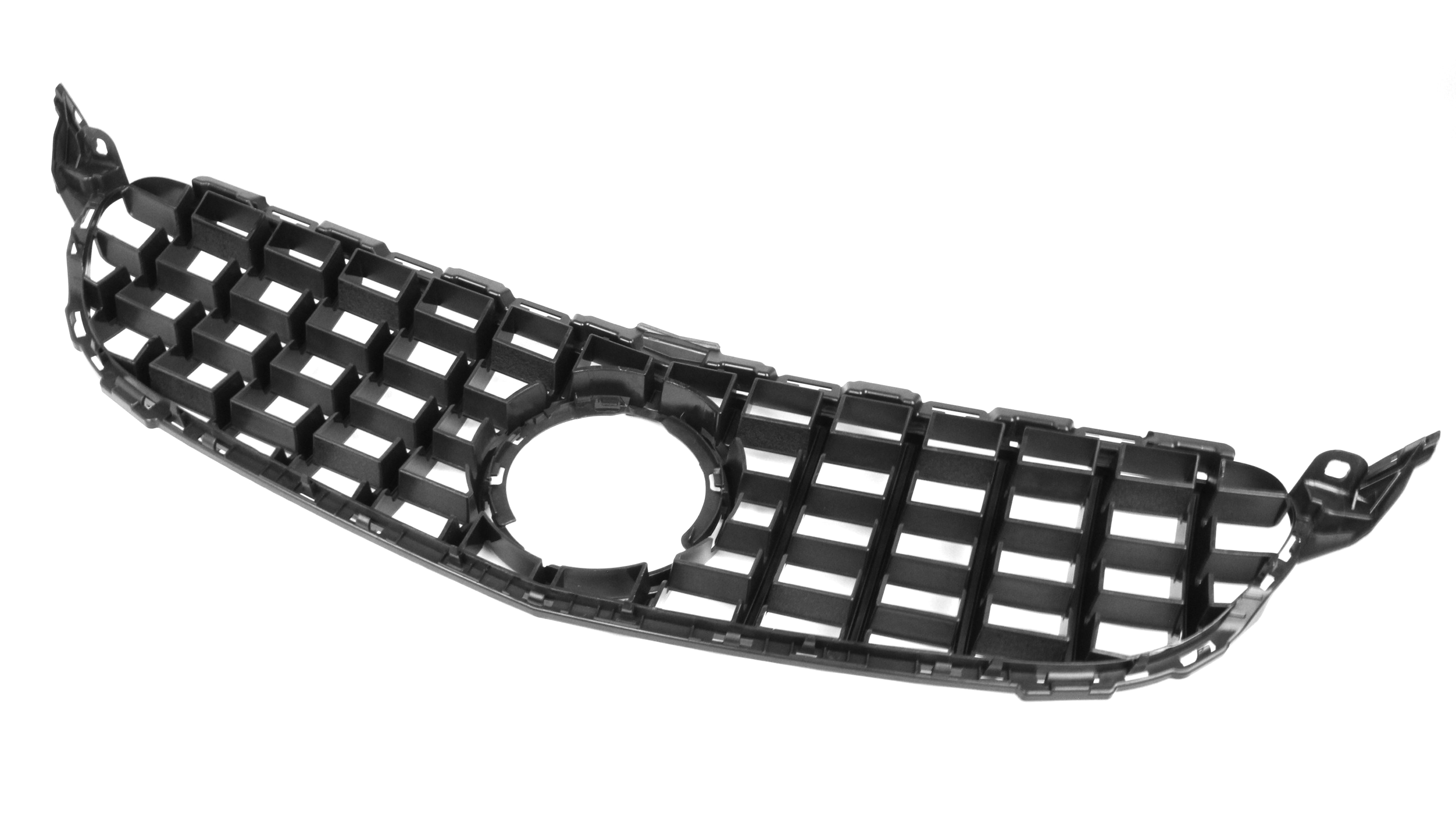 Zero Offset  AMG Panamericana Style Grille for Mercedes C Class (AMG Line) C205/W205 19-22 - Black - MODE Auto Concepts