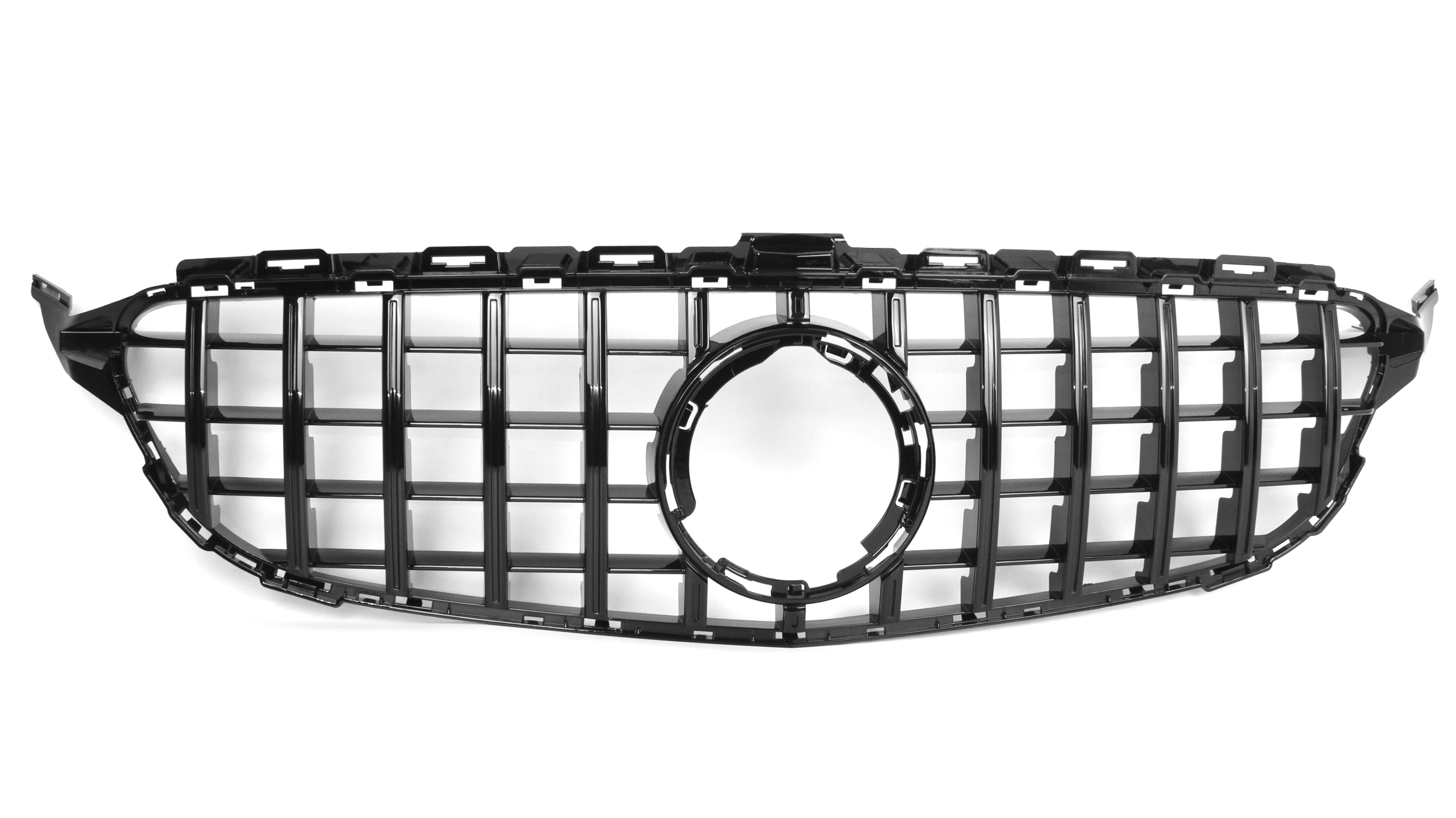 Zero Offset  AMG Panamericana Style Grille for Mercedes C Class (AMG Line) C205/W205 19-22 - Black - MODE Auto Concepts