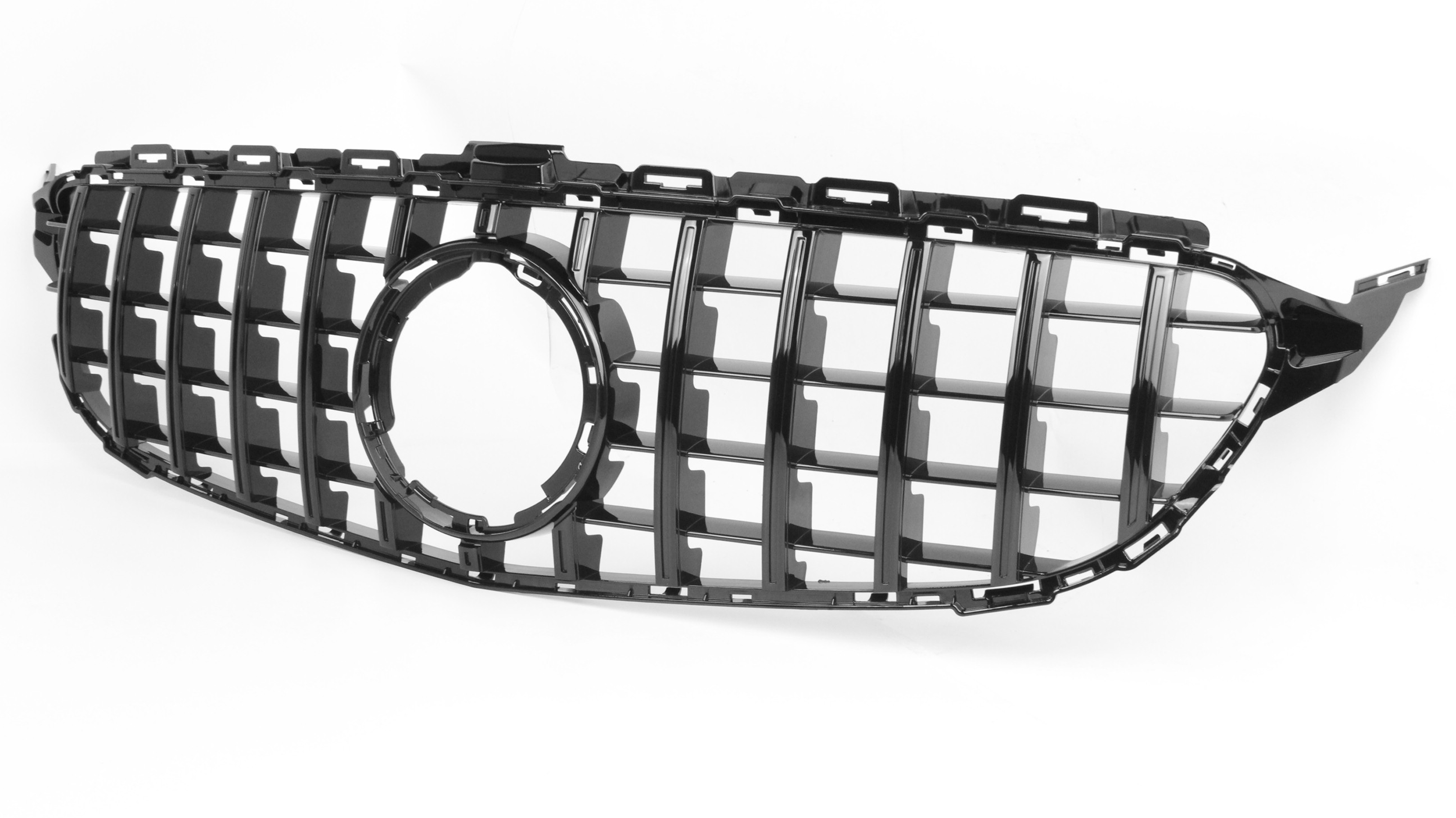 Zero Offset  AMG Panamericana Style Grille for Mercedes C Class (AMG Line) C205/W205 19-22 - Black - MODE Auto Concepts