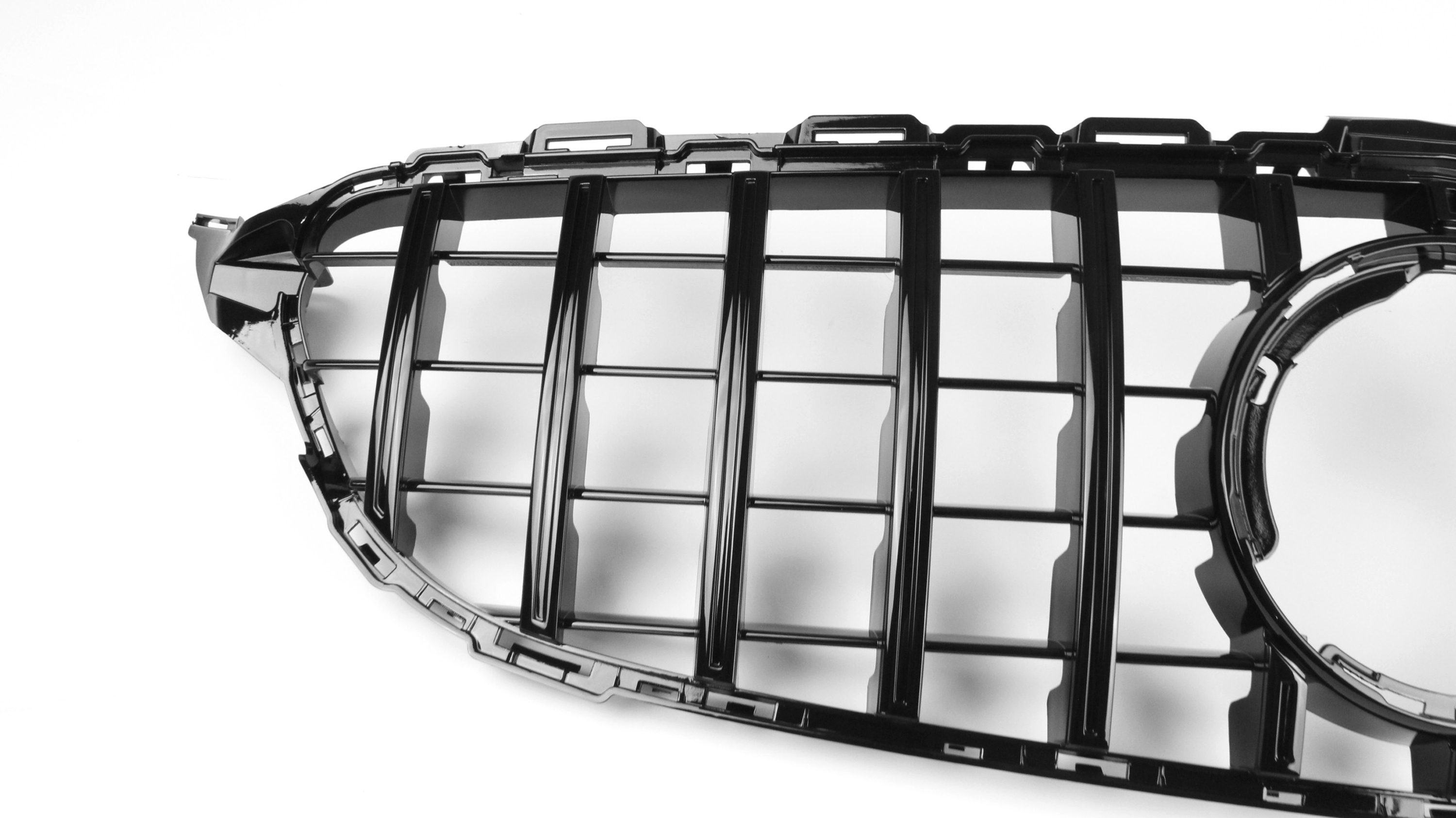 Zero Offset  AMG Panamericana Style Grille for Mercedes C Class (AMG Line) C205/W205 19-22 - Black - MODE Auto Concepts