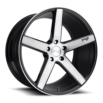 Niche Milan - M124 Brushed w/ Gloss Black - MODE Auto Concepts