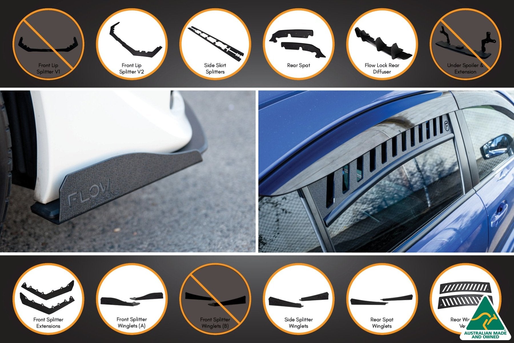 VA WRX/STI Full Lip Splitter Set - MODE Auto Concepts