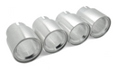 BMS Straight Cut Billet Exhaust Tips (set of 4) - Burger Motorsports 
