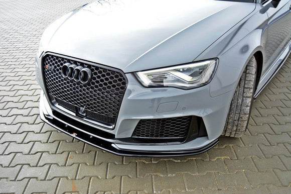 Maxton Design Audi RS3 8VA Sportback Front Splitter Lip V2 - MODE Auto Concepts