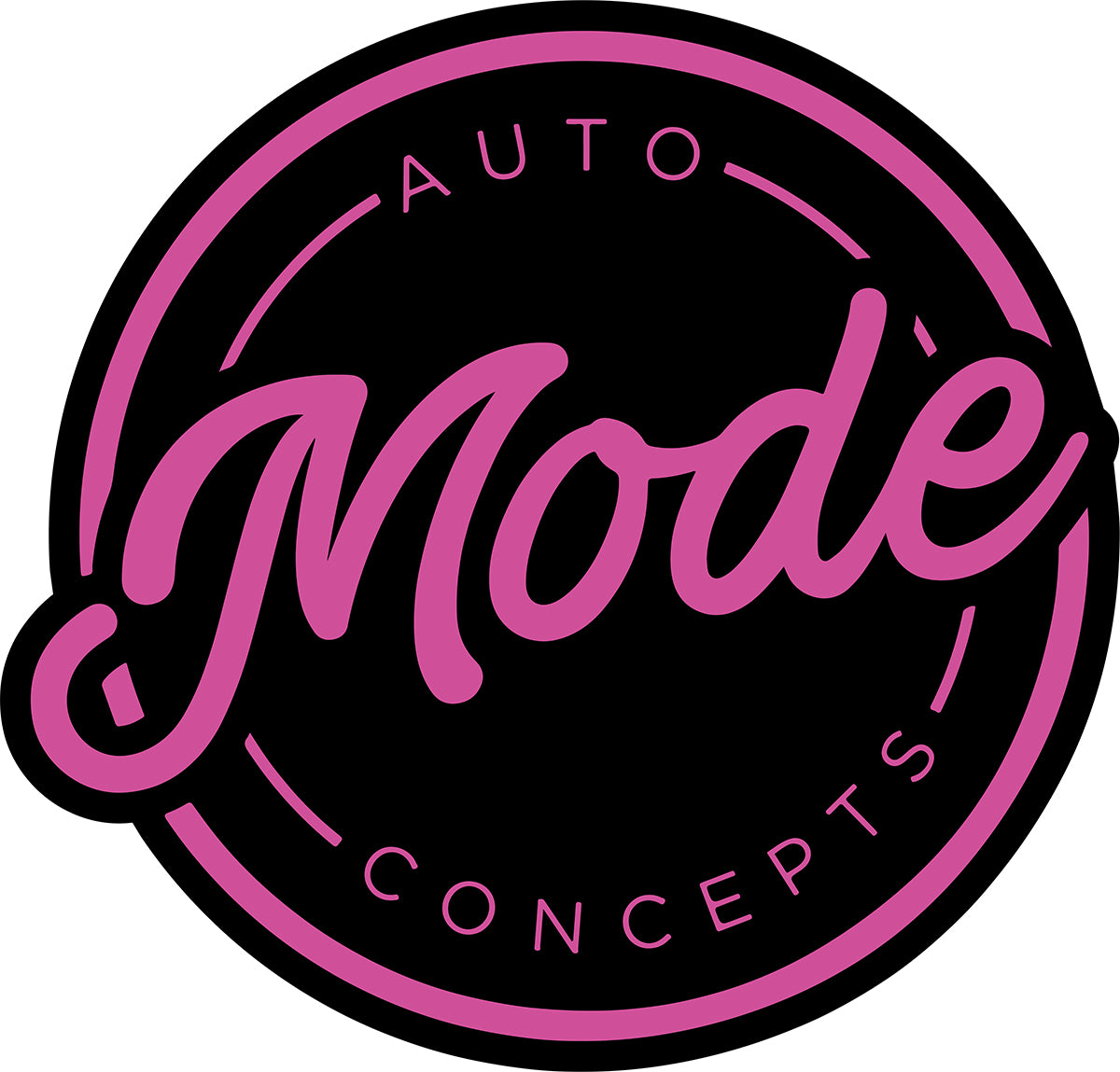 MODE Auto Concepts Sticker Round - Small 60mm - MODE Auto Concepts