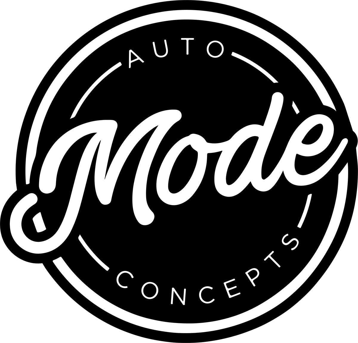 MODE Auto Concepts Sticker Round - Small 60mm - MODE Auto Concepts