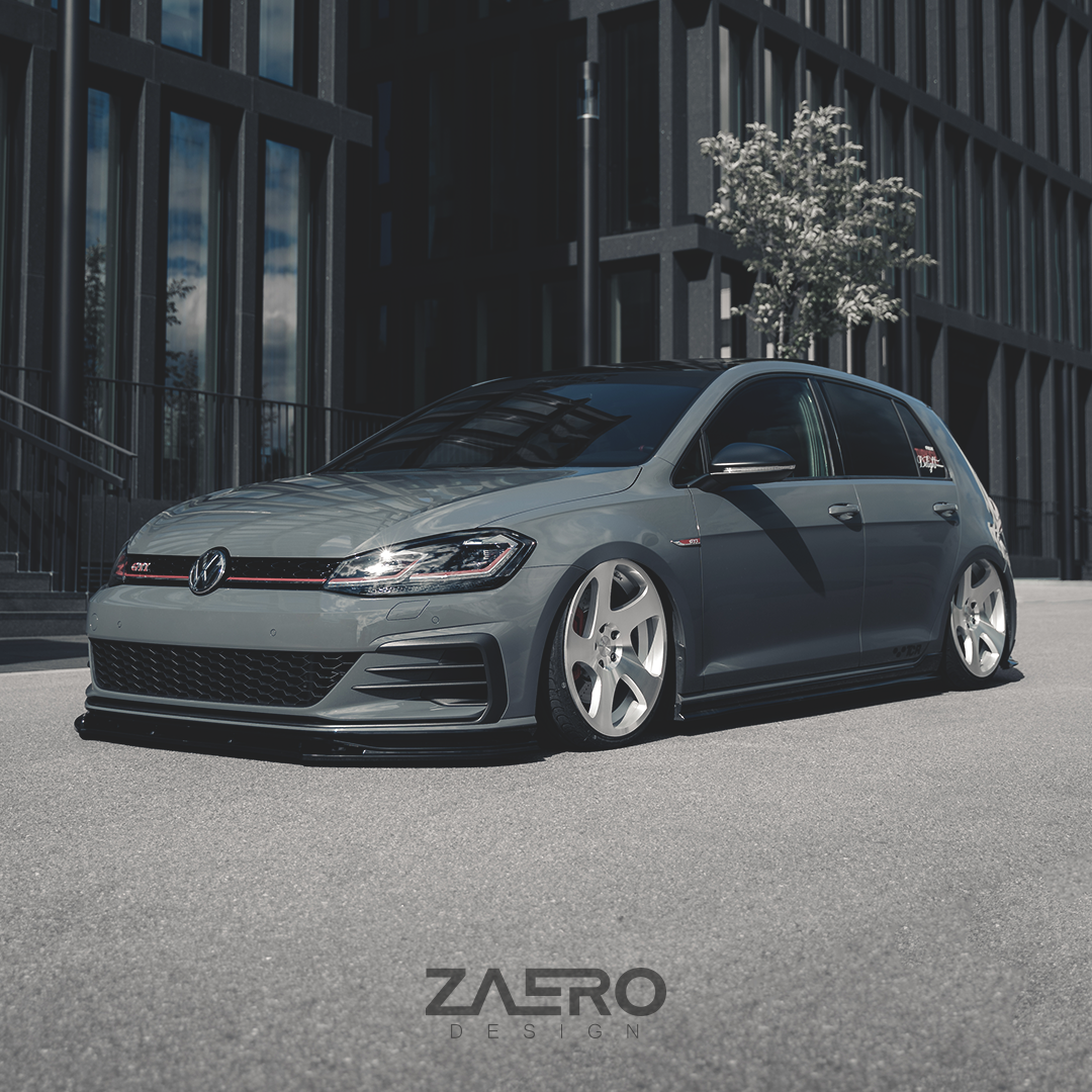 Zaero Designs  EVO-1 Front Lip/Splitter for VW Golf MK7.5 GTI TCR 20-21 - MODE Auto Concepts